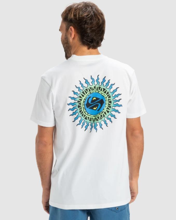 Quiksilver EQYZT08046 EV Beach Blast Beyaz Erkek T‑Shirt