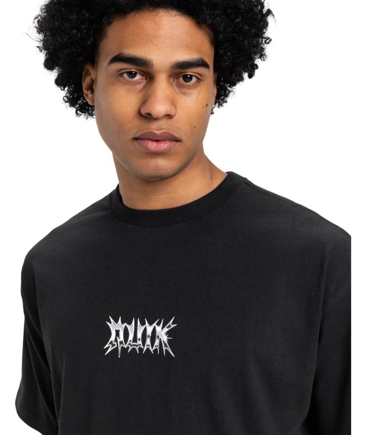 Quiksilver Mercury Chrome Lightning Tee Erkek Kısa Kollu Tişört EQYZT08016 Siyah