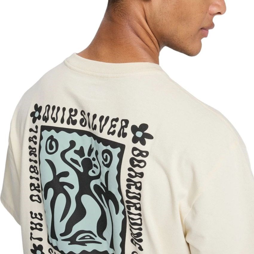 Quiksilver Serenity Splash Erkek Beyaz Tişört EQYZT08300