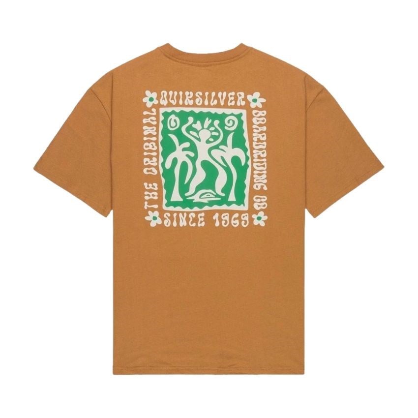 Quiksilver Serenity Splash Erkek Kahverengi Tişört EQYZT08300