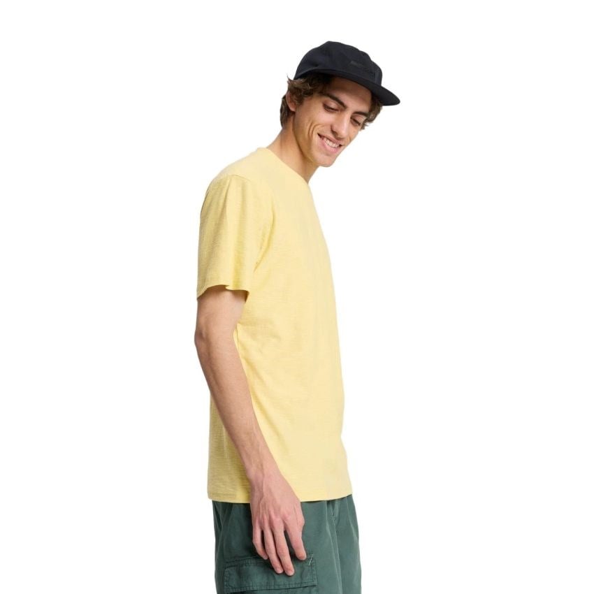 Quiksilver Slub Roundneck Erkek Tişört Sarı EQYKT04391
