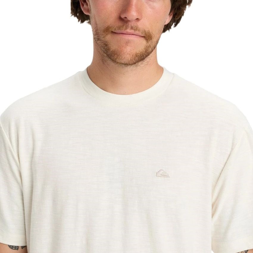 Quiksilver Slub Roundneck Erkek Tişört Beyaz EQYKT04391