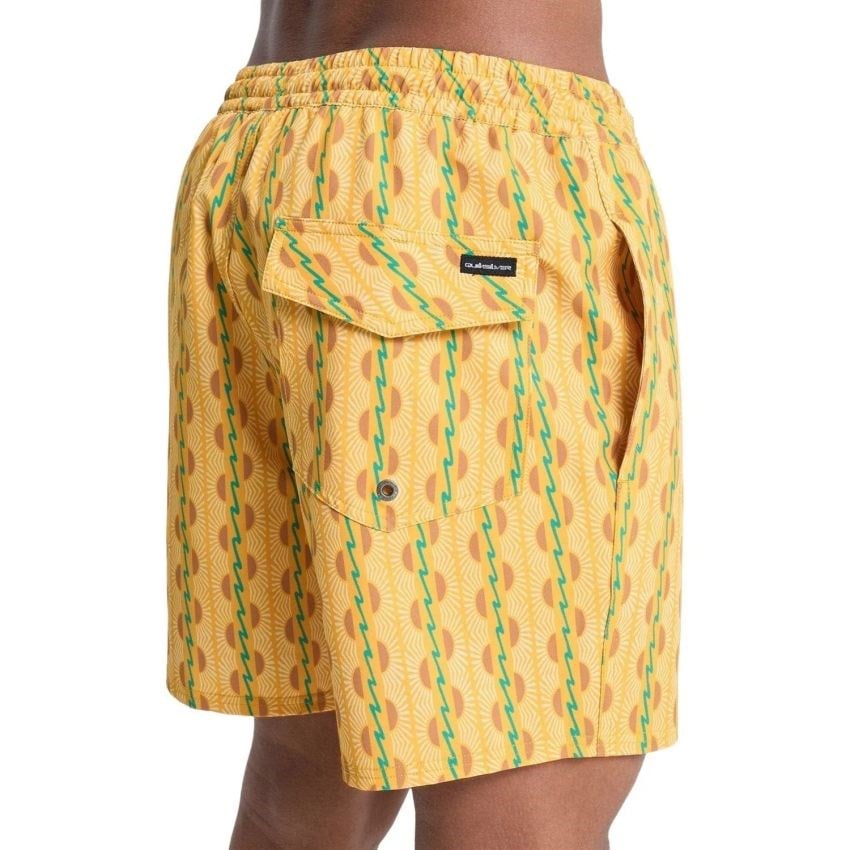 Quiksilver Stretch Printed Erkek Sarı Erkek Deniz Şortu EQYJV04217