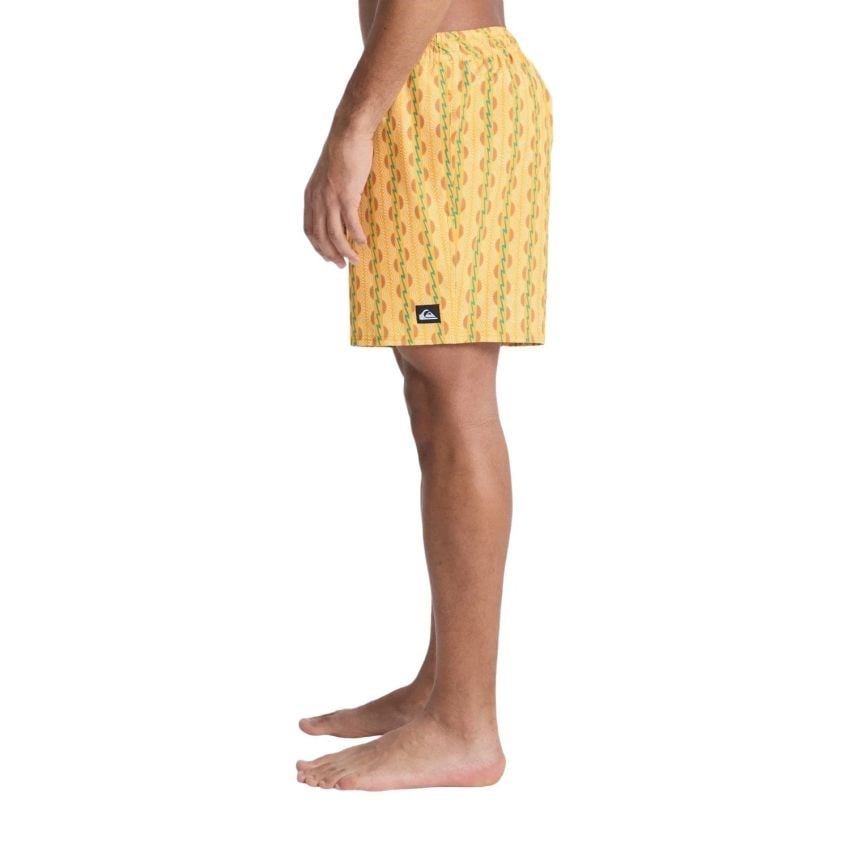 Quiksilver Stretch Printed Erkek Sarı Erkek Deniz Şortu EQYJV04217