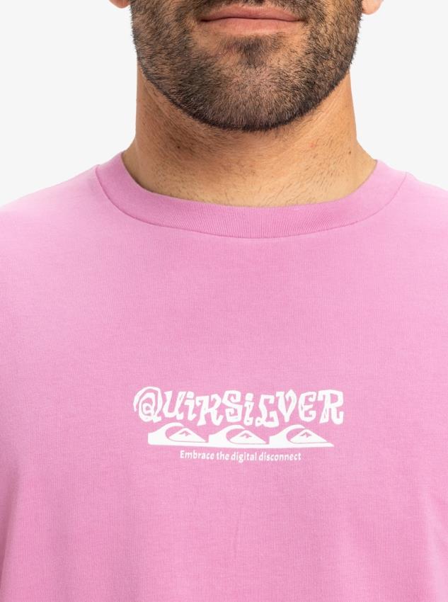 Quiksilver Tree Connection SS Erkek Kısa Kollu Tişört EQYZT08034 Pembe