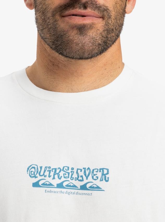 Quiksilver Tree Connection SS Erkek Kısa Kollu Tişört EQYZT08034 Beyaz 