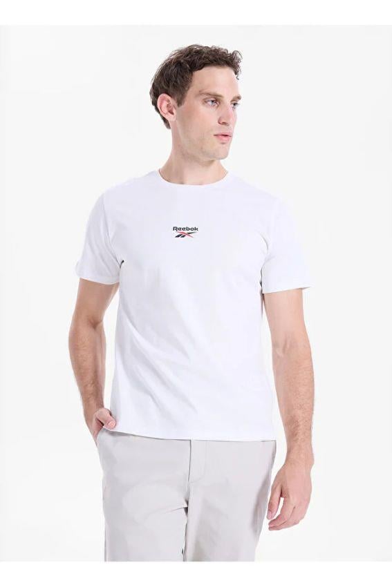 Reebok 6M New ID Reg ll Sl Tee Erkek Beyaz Tişört