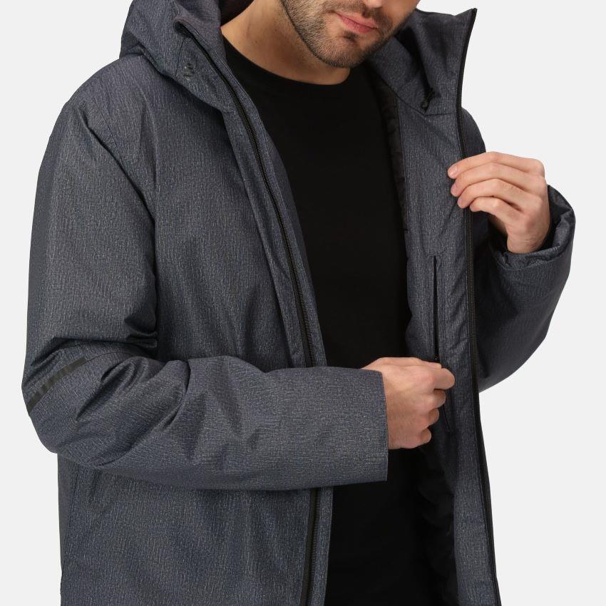 Regetta Harridge Waterproof Walking Jacket Erkek Mont Gri RMP366