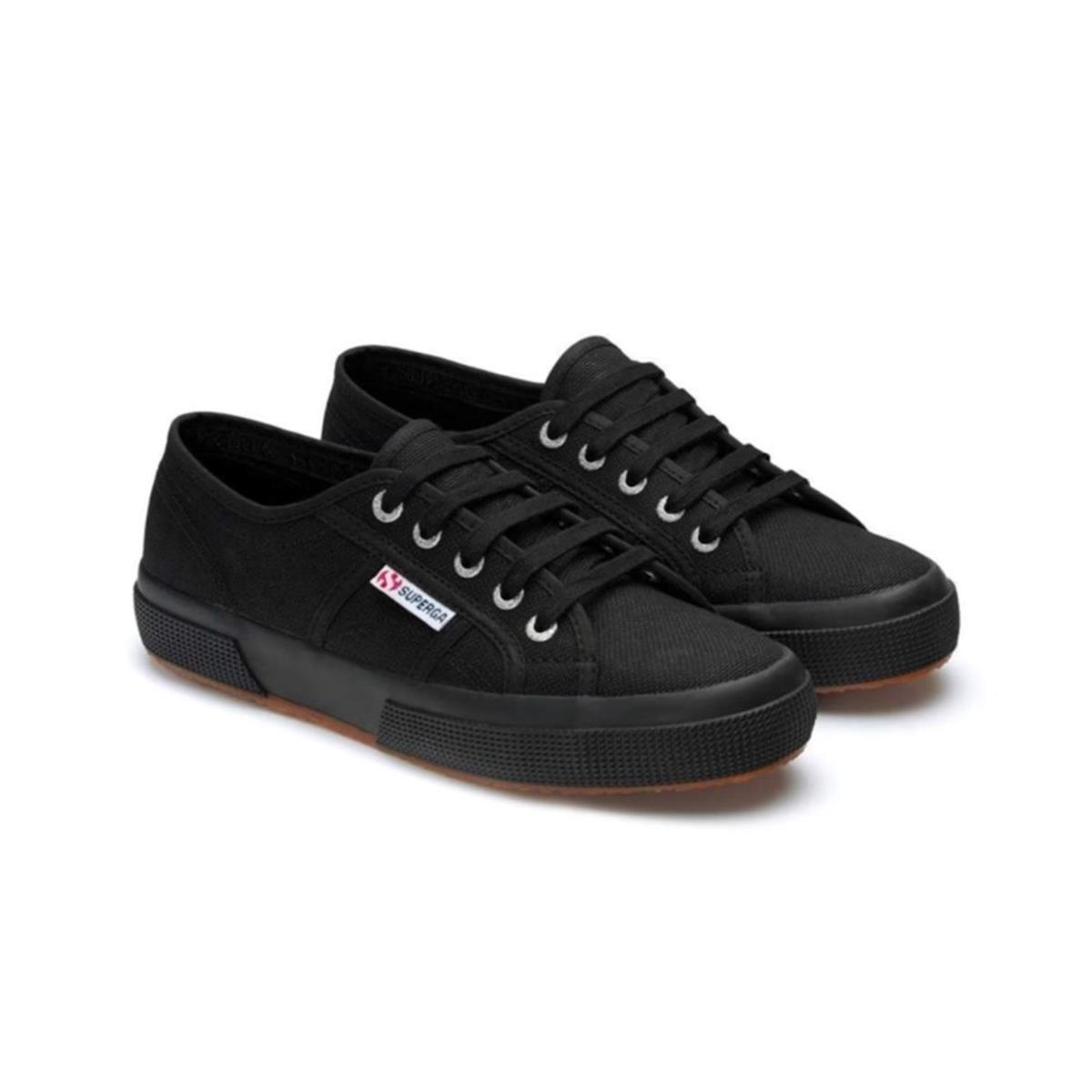 Superga 2750-Full Black Unisex Sneaker Ayakkabı