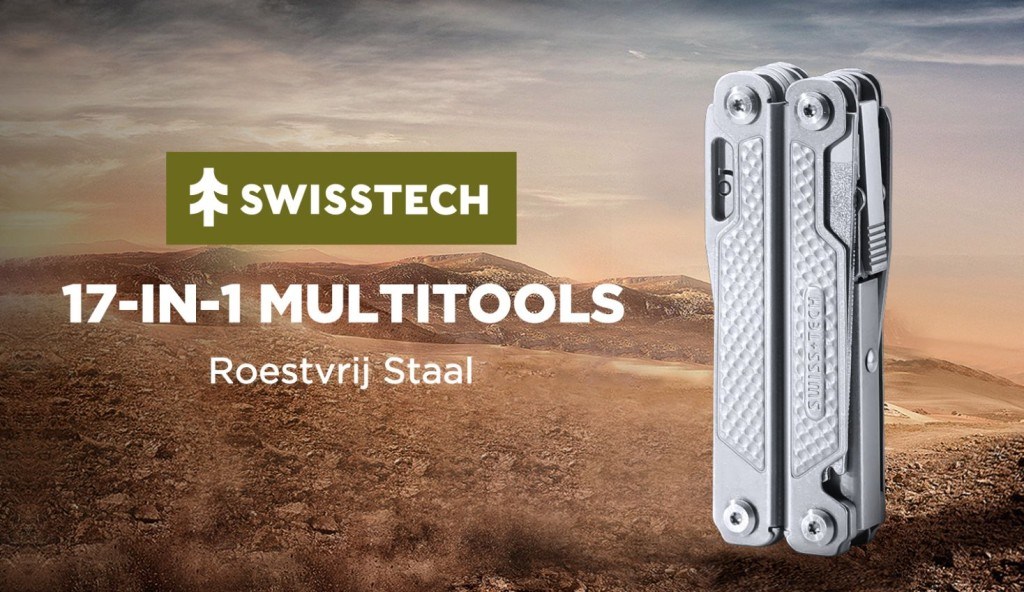 SwissTech 17-IN-1 Multi-Tools Satin Polish Çok Amaçlı Pense ST021006
