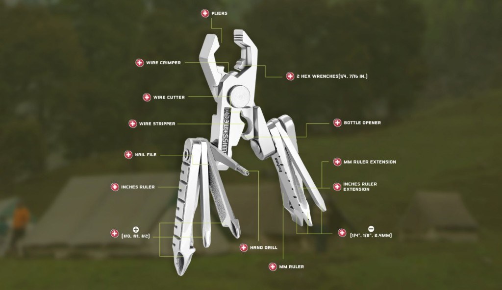 SwissTech 19-IN-1 Micro-Max Multi Tool Çok Amaçlı Alet Pense ST53100