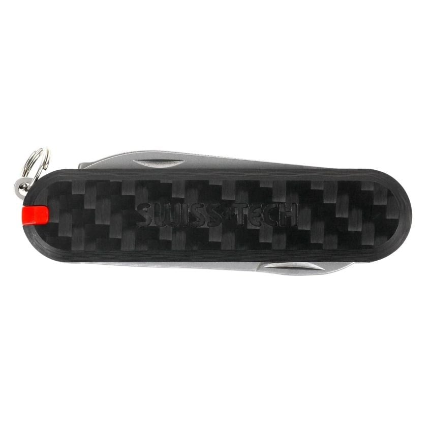 SwissTech 7-IN-1 multi tool-Carbon Fiber Handle Çok Amaçlı Anahtarlık ST029044