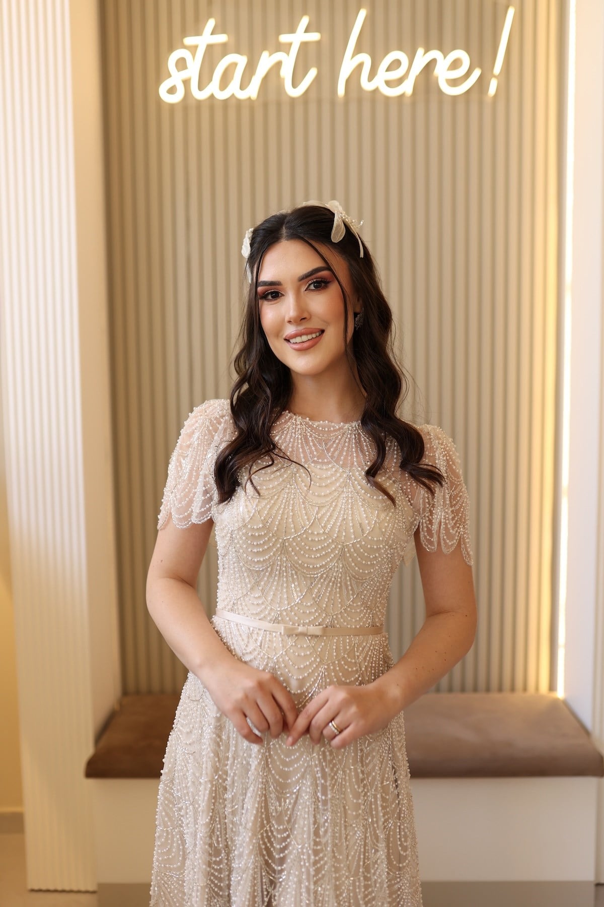 TheElsa | BİANCA PRENSESBEYAZ DANTEL ELBİSELERBianca Bej Prenses Dantel Özel Tasarım Abiye Elbise