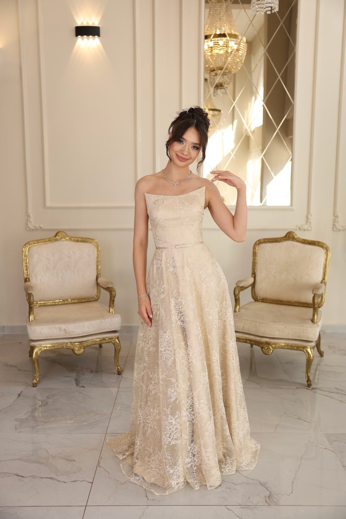 TheElsa | Galisia Prenses Bej Maxi Dantel Nikah Nişan Söz ElbisesiRENKLİ DANTEL ELBİSELERGalisia Prenses Bej Maxi Dantel Nikah Nişan Söz Elbisesi