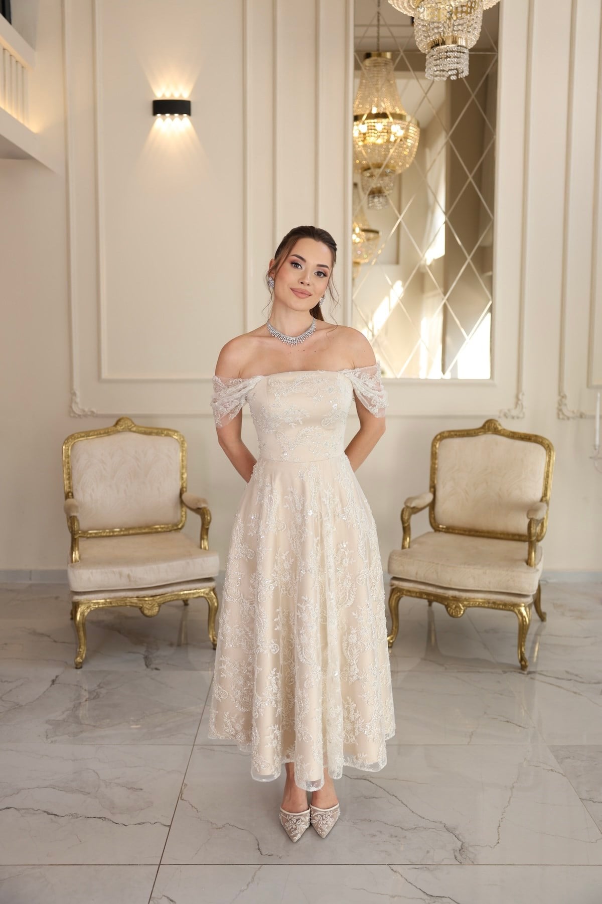 TheElsa | Labella Prenses Beyaz Dantel Nikah Nişan Söz ElbisesiBEYAZ DANTEL ELBİSELERLabella Prenses Beyaz Dantel Nikah Nişan Söz Elbisesi