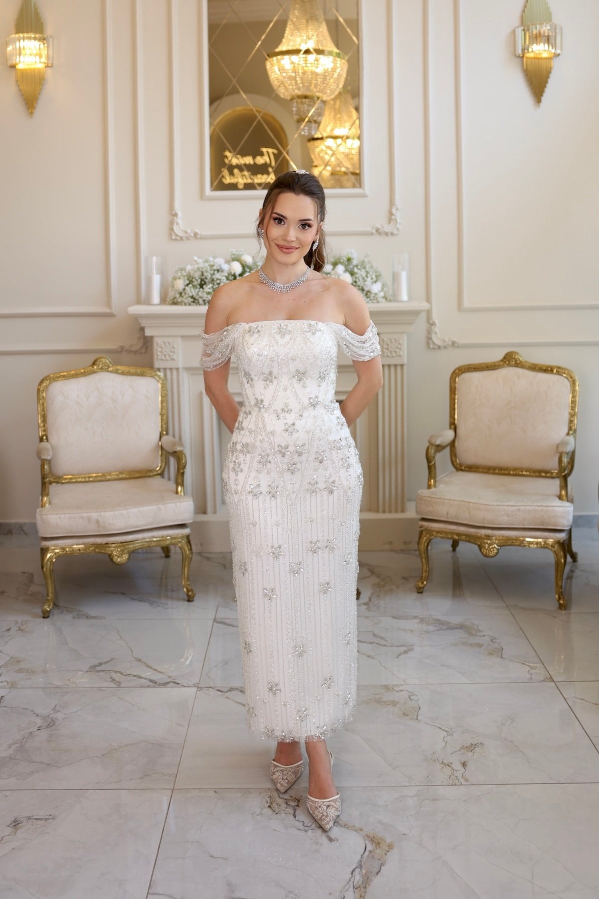 TheElsa | Laura Kalem Beyaz Dantel Nikah Nişan Söz ElbisesiBEYAZ DANTEL ELBİSELERLaura Kalem Beyaz Dantel Nikah Nişan Söz Elbisesi