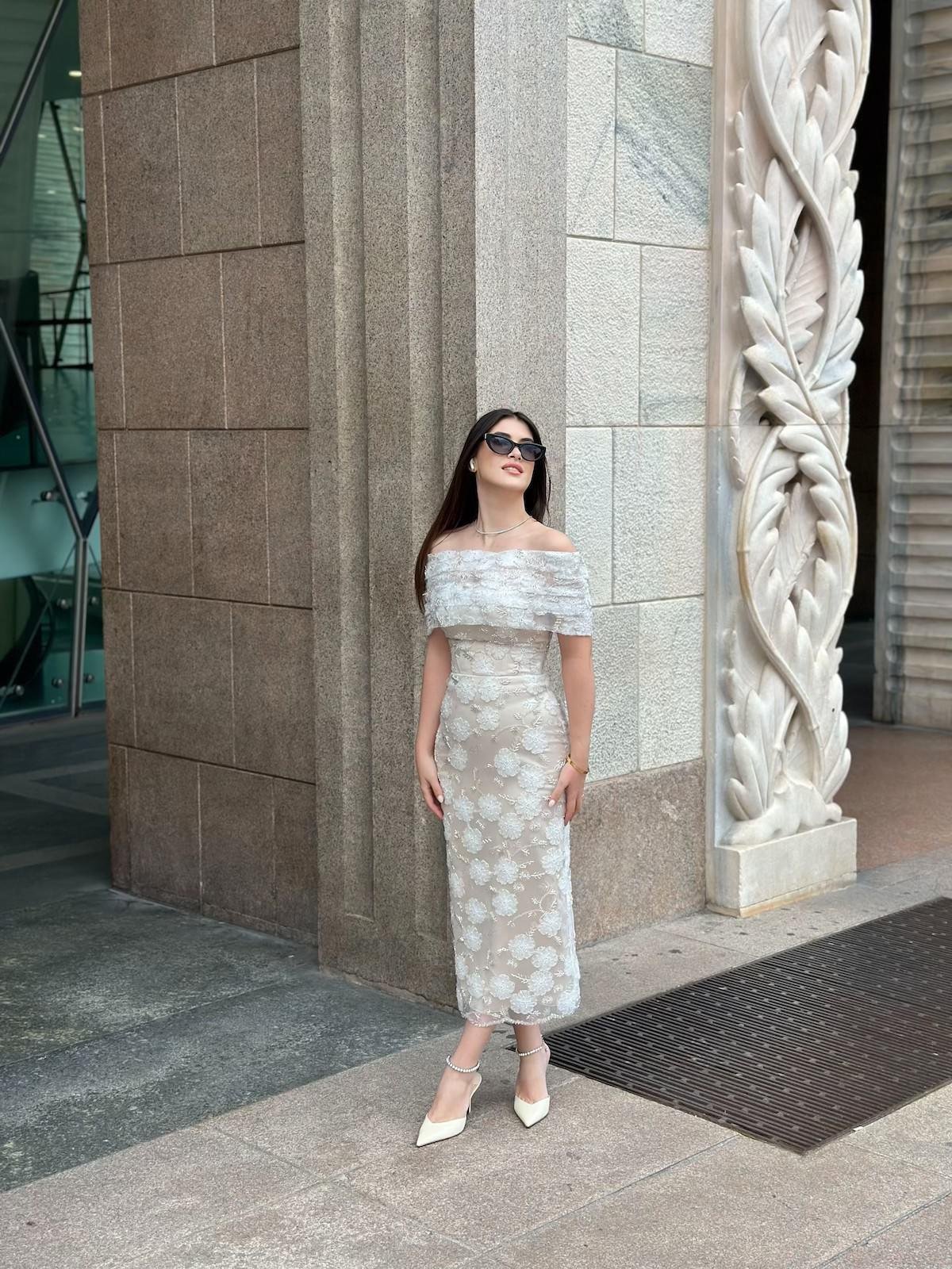 TheElsa | Custom Made Evening Dress | Marseille White Floral Special Design Lace Evening DressÖZEL ÜRETİM ELBİSEMarseille White Floral Special Design Lace Evening Dress
