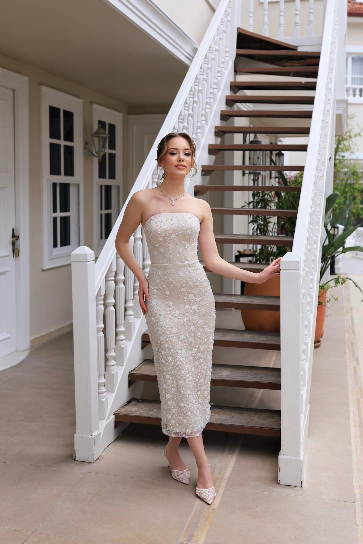 TheElsa | Olivia Lace Pencil Special Design Engagement Evening Dress