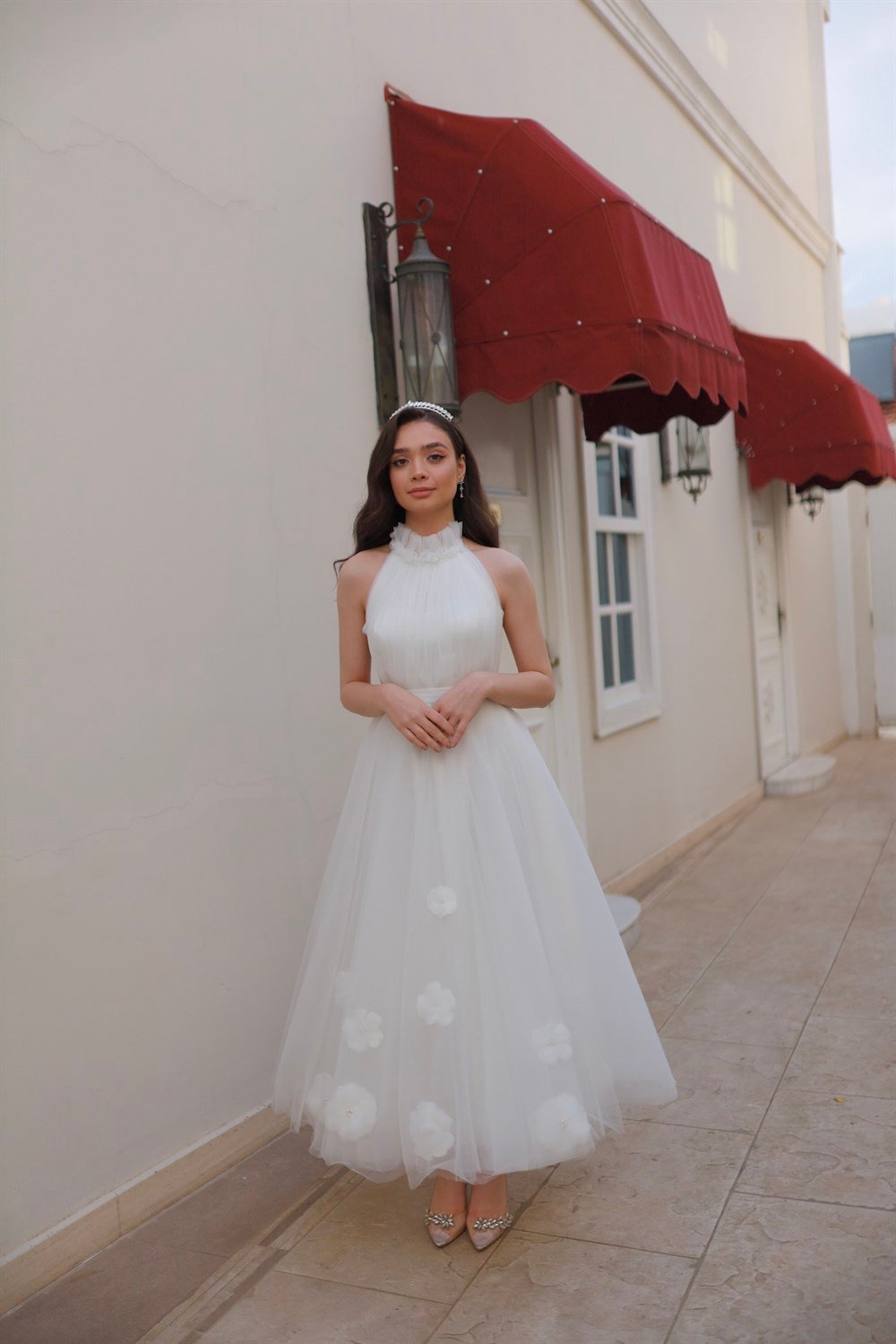 TheElsa | GİYİM | TAKI | Rose Beyaz Özel Tasarım Tül Abiye Nikah ElbisesiELBİSERose Beyaz Özel Tasarım Tül Abiye Nikah Elbisesi