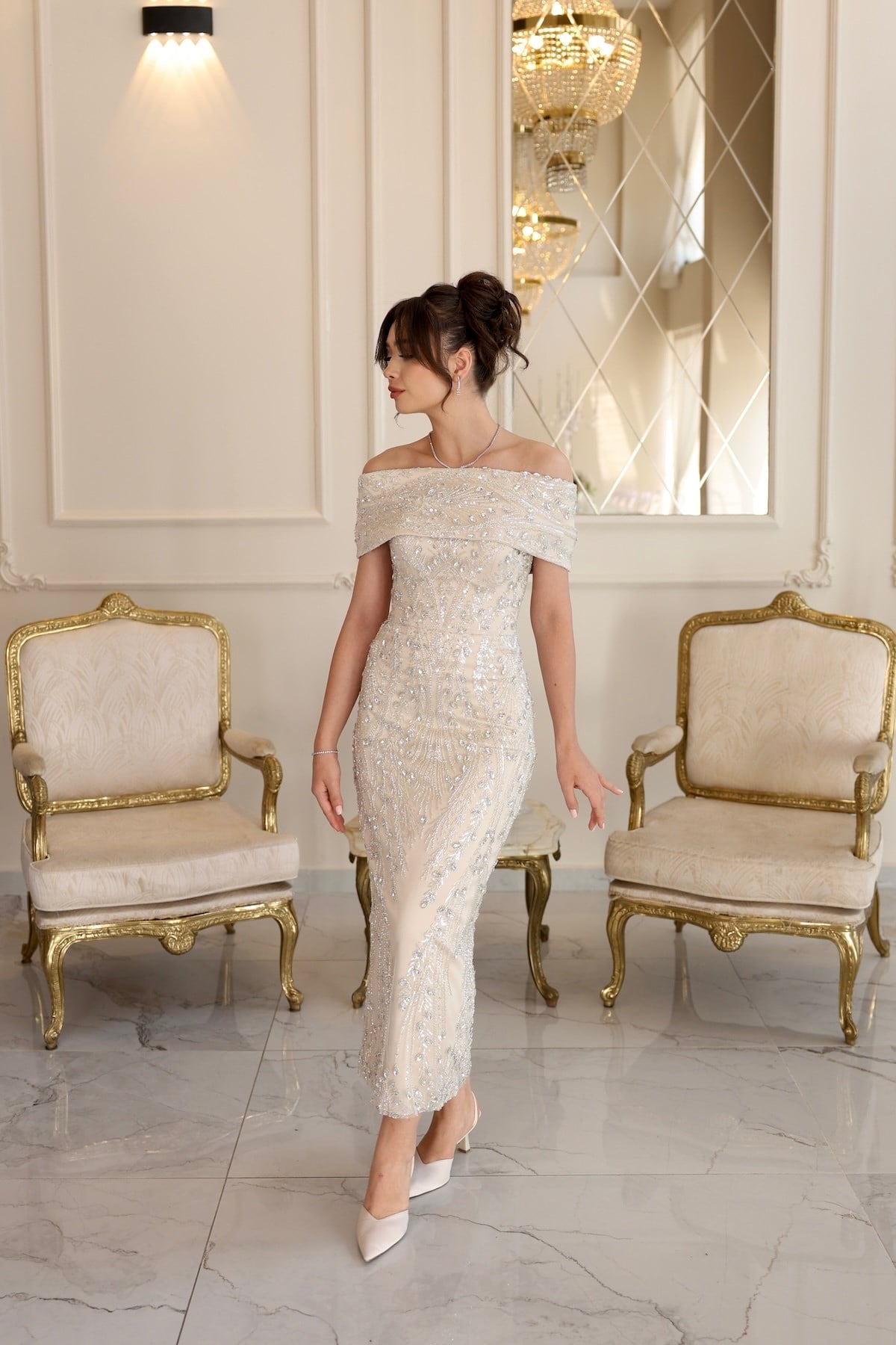 TheElsa | Zena Kalem Beyaz Dantel Nikah Nişan Söz ElbisesiBEYAZ DANTEL ELBİSELERZena Kalem Beyaz Dantel Nikah Nişan Söz Elbisesi