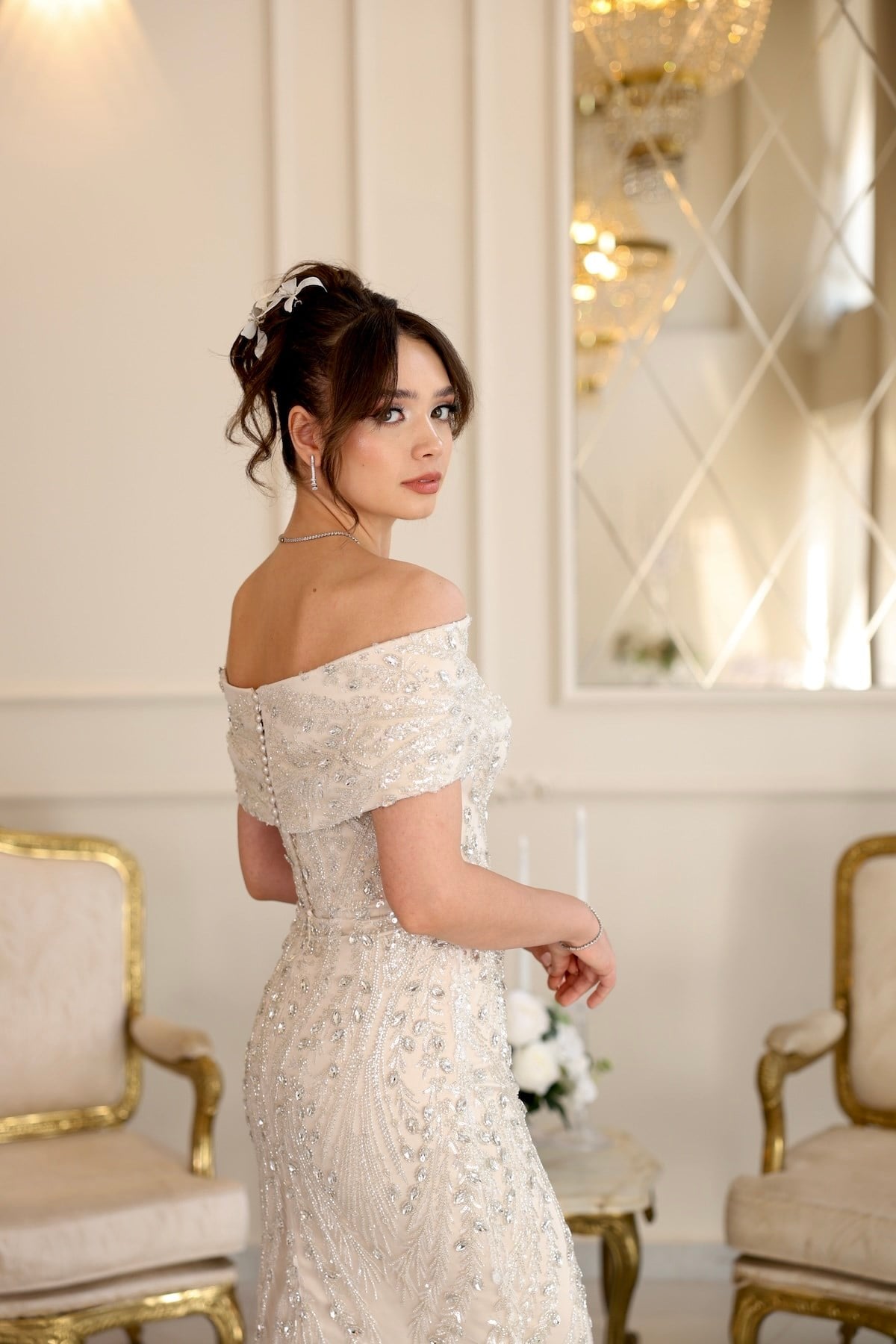 TheElsa | Zena Kalem Beyaz Dantel Nikah Nişan Söz ElbisesiBEYAZ DANTEL ELBİSELERZena Kalem Beyaz Dantel Nikah Nişan Söz Elbisesi