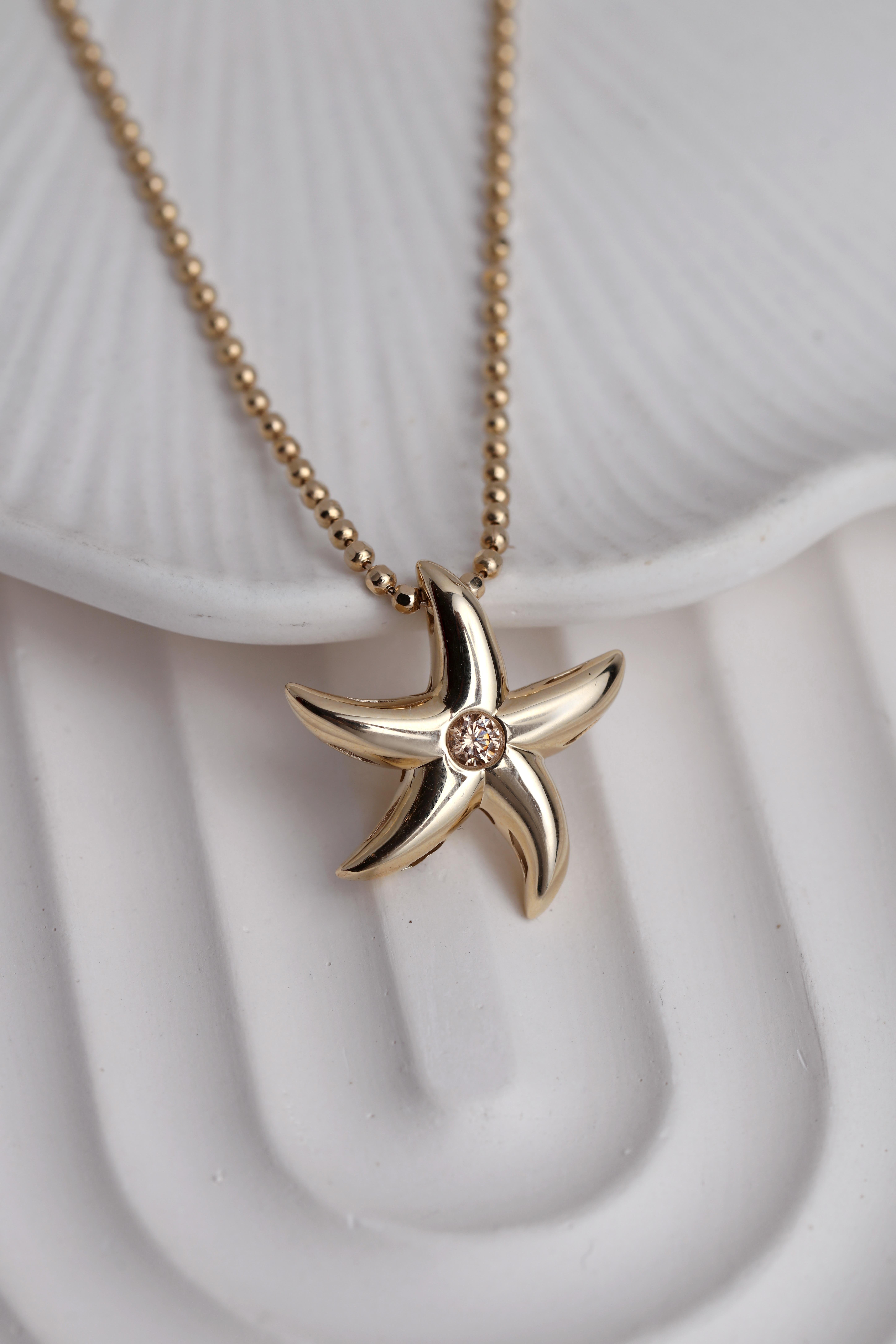  14 Ayar Altın Cetaş Aqualis Kolye