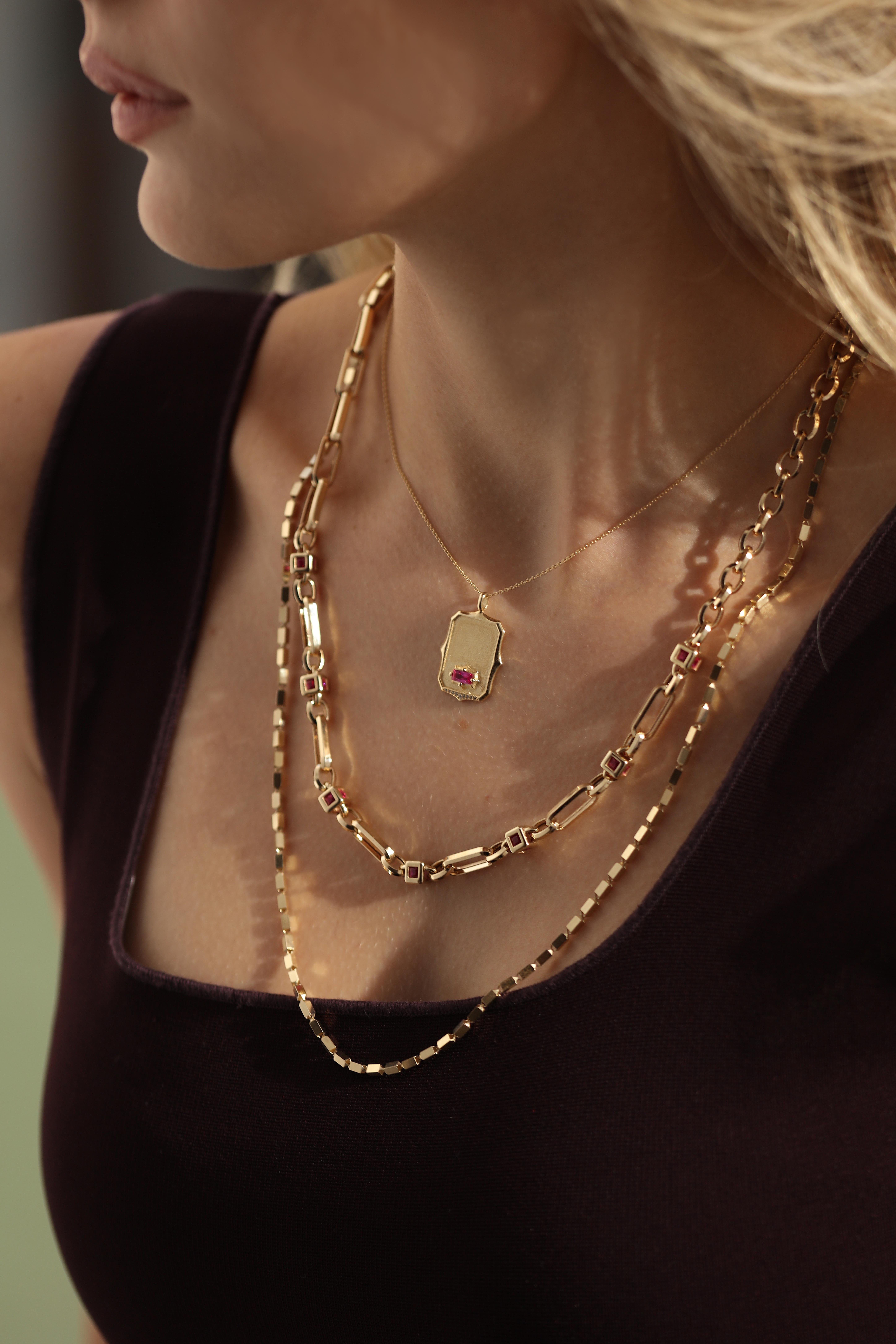  14 Ayar Altın Cetaş Eterna Kolye