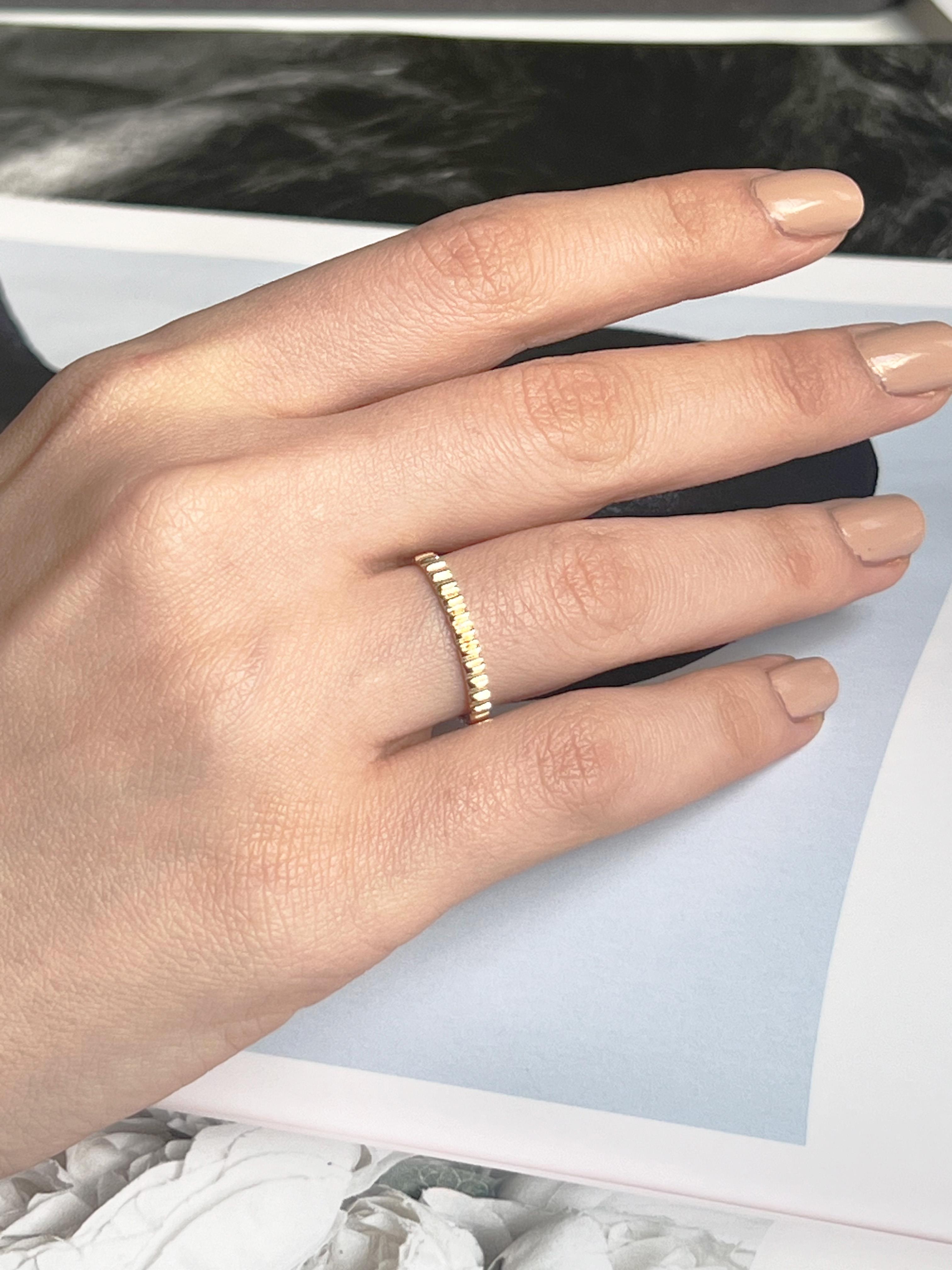 Turuncu Mineli Vintage Yüzük | Jewelina Store Altın Yüzük