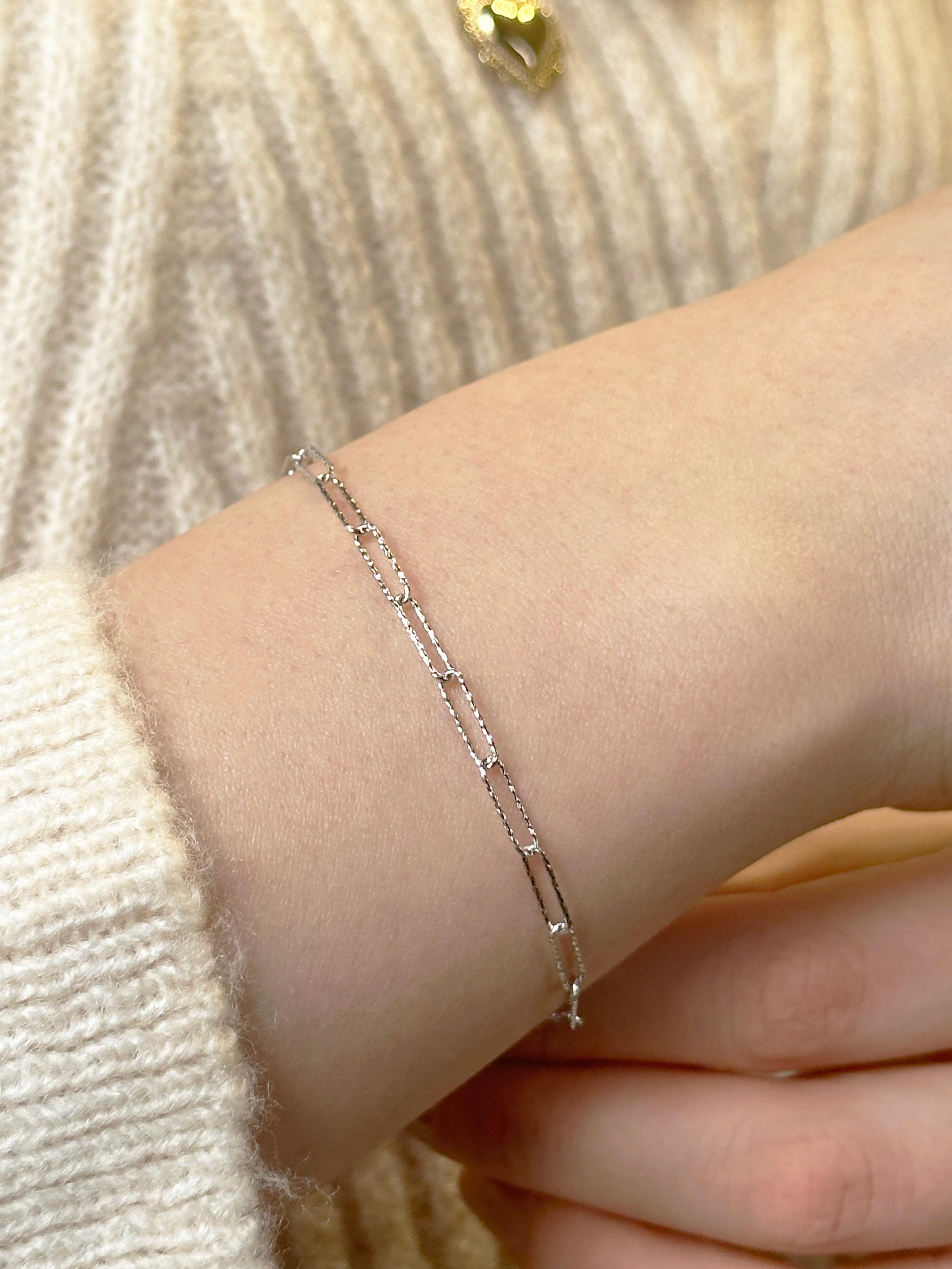 İnce Zincirli Gurmet Bileklik | Jewelina Store Ataç Bileklik
