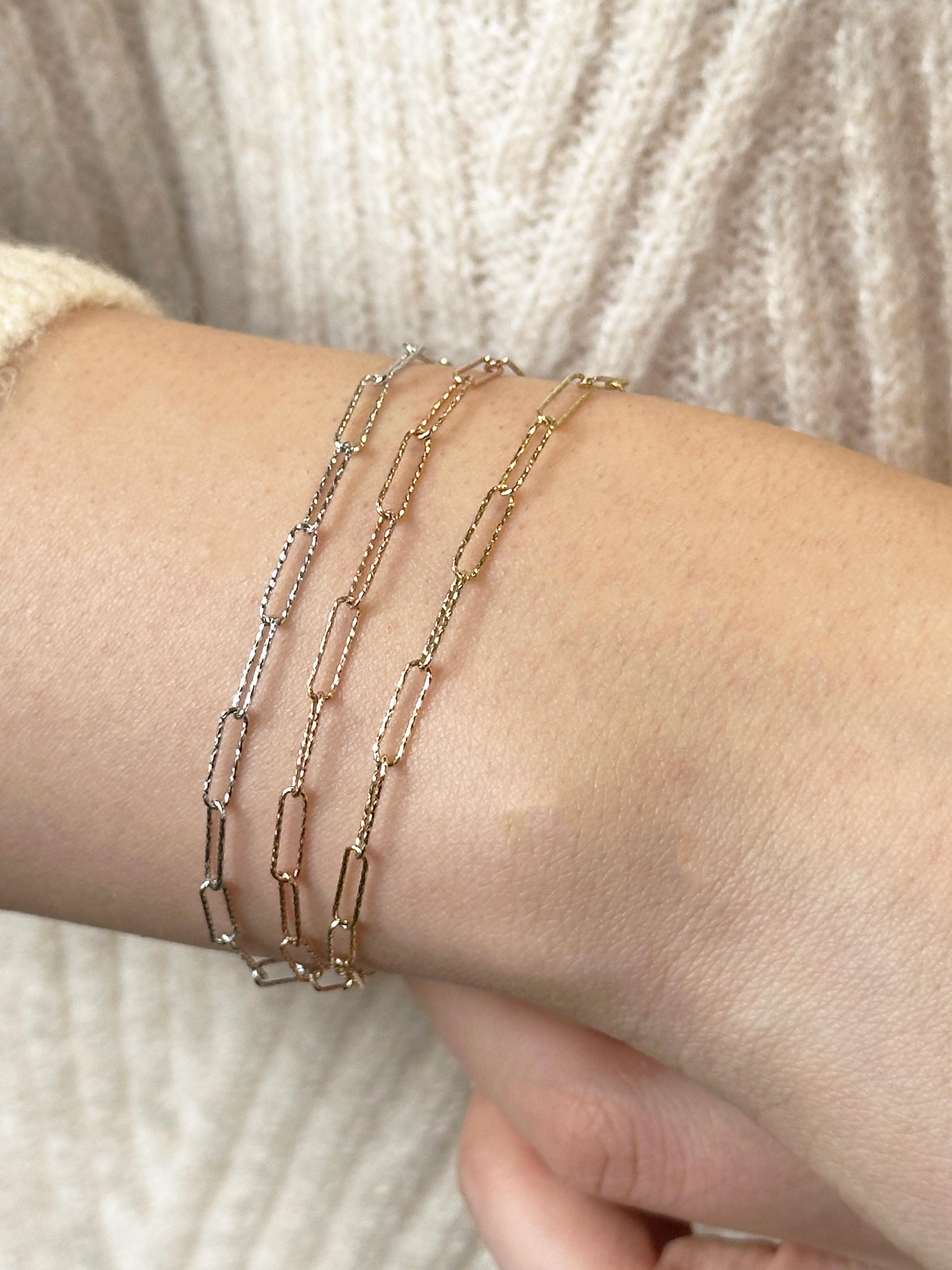 İnce Zincirli Gurmet Bileklik | Jewelina Store Ataç Bileklik