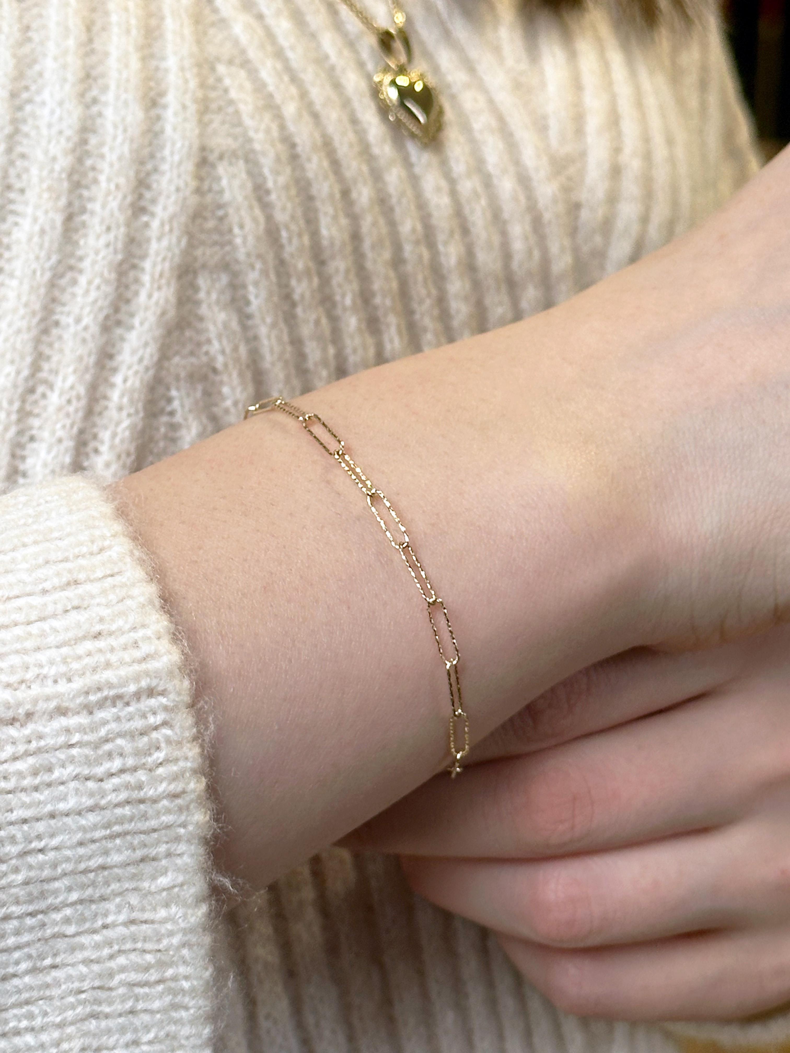 İnce Zincirli Gurmet Bileklik | Jewelina Store Ataç Bileklik