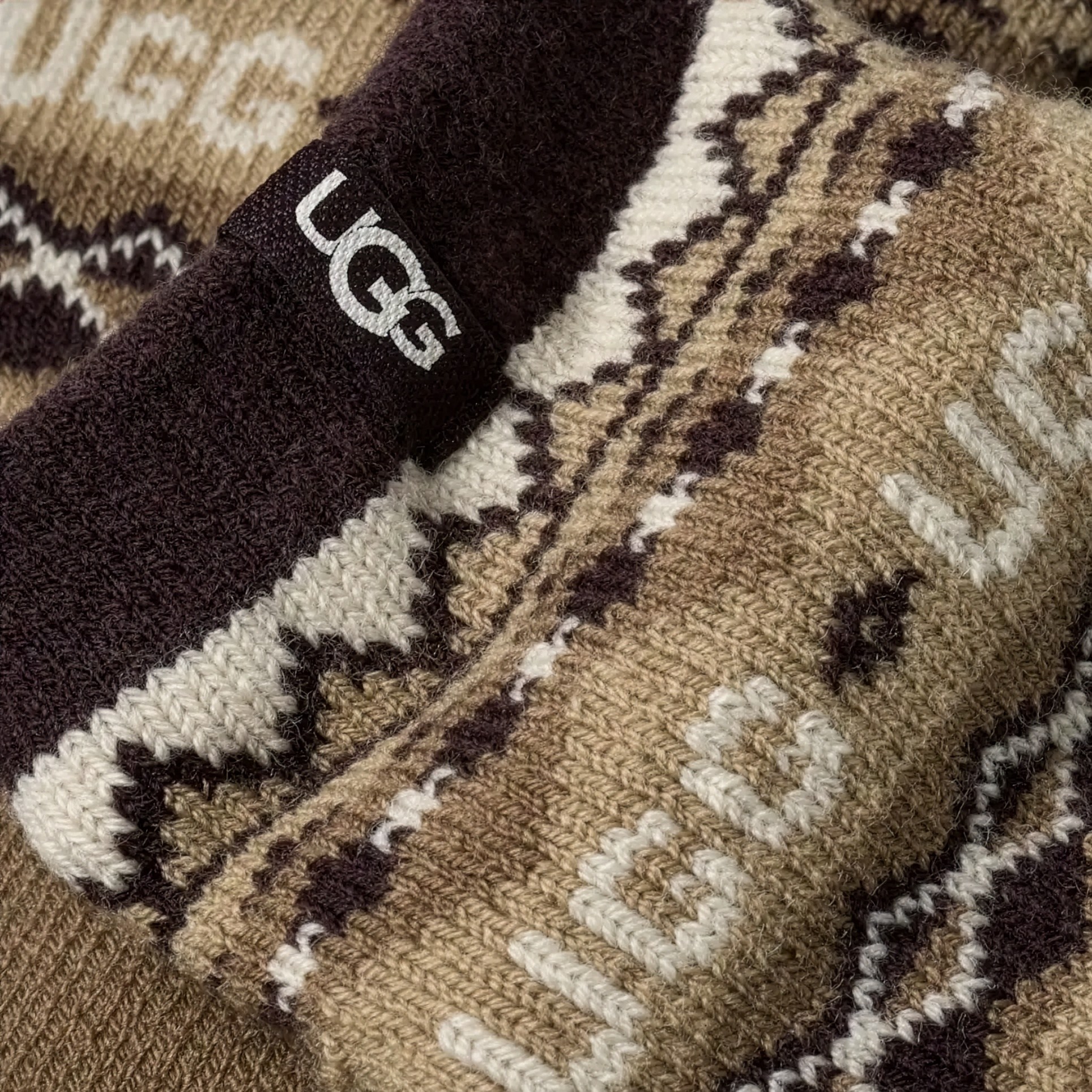 M KEAVY COZY CREW UGGISLE COFFEE GROUNDS MULTI 1171650