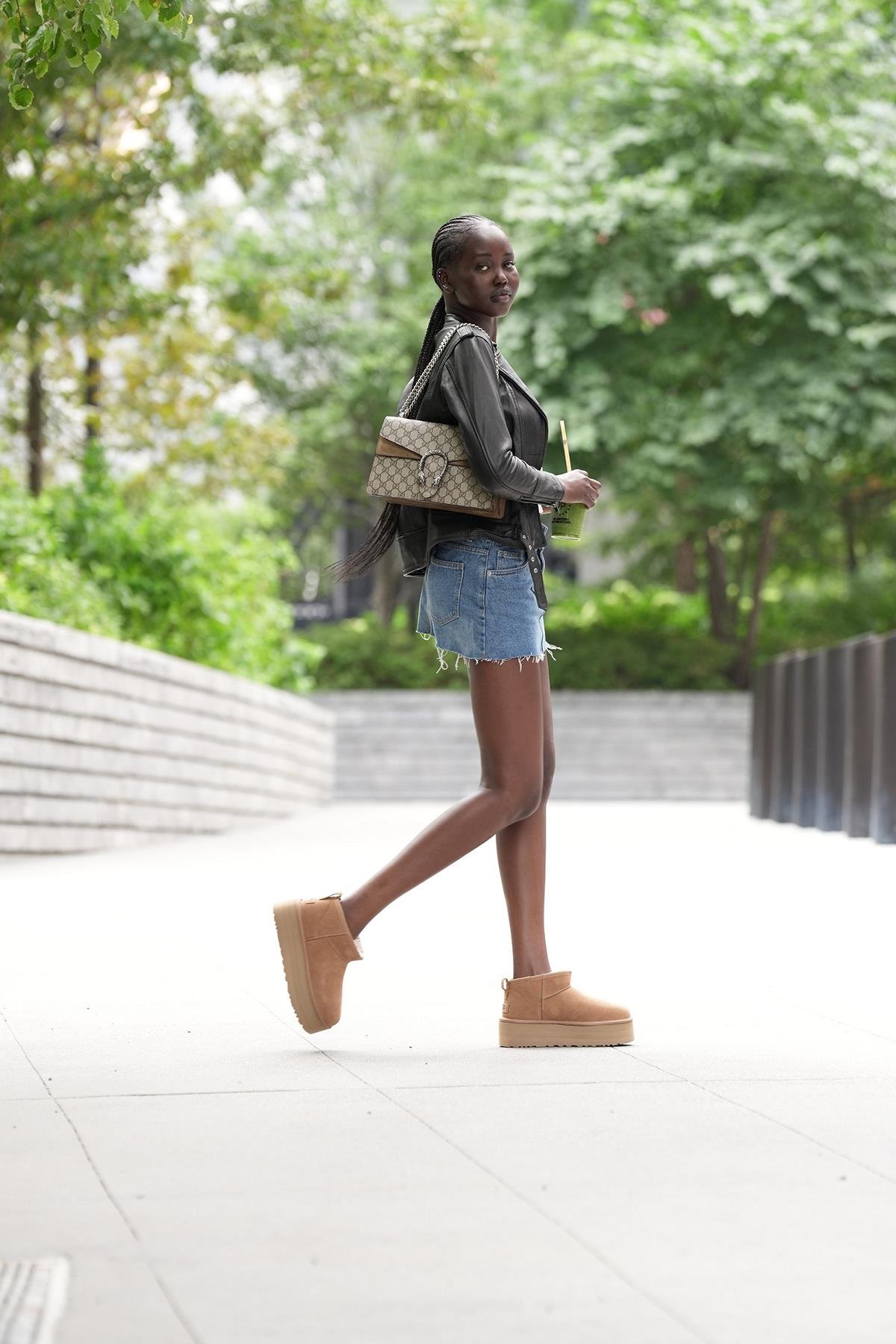 W CLASSIC ULTRA MINI PLATFORM  CHESTNUT (TABA)