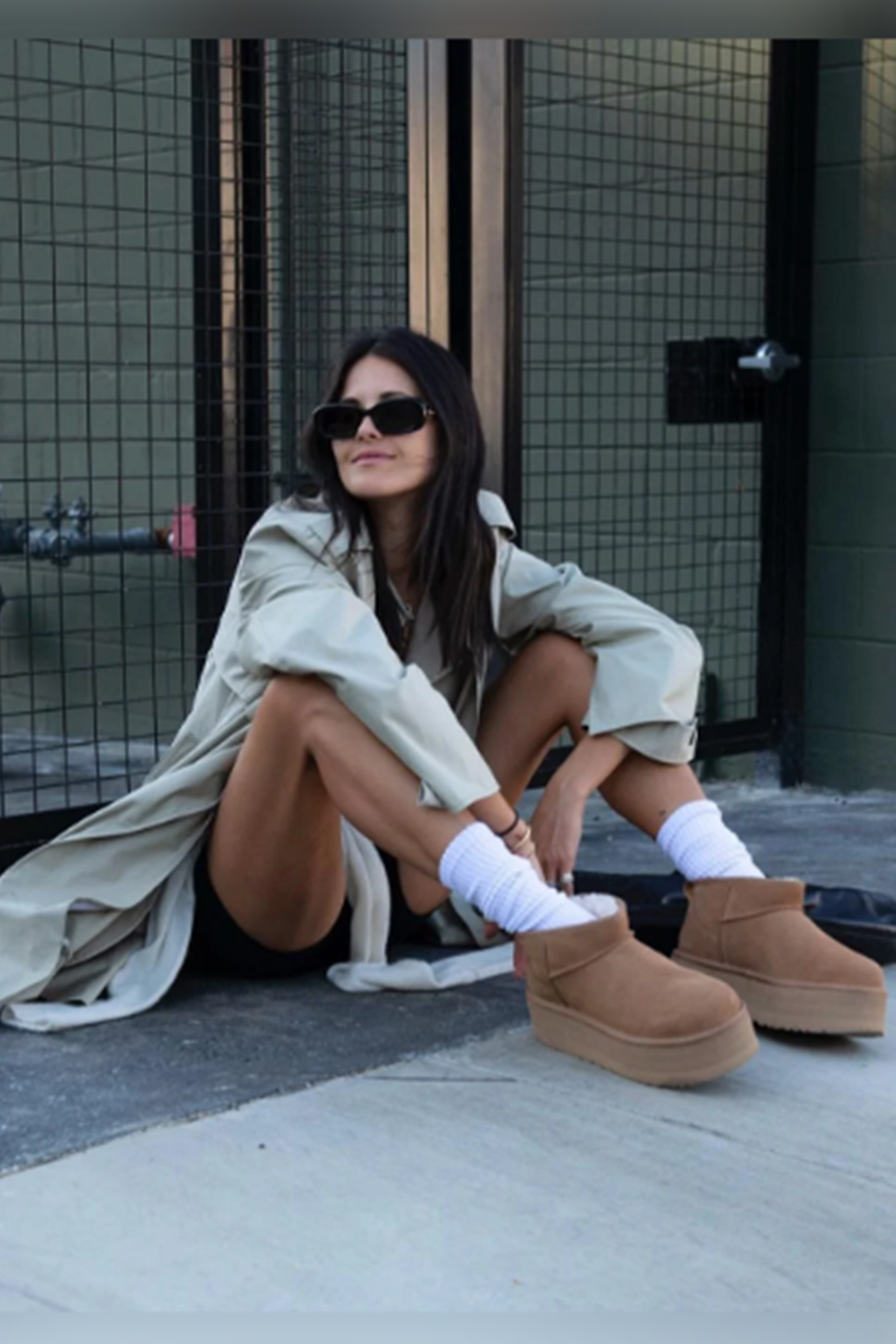 W CLASSIC ULTRA MINI PLATFORM  CHESTNUT (TABA)