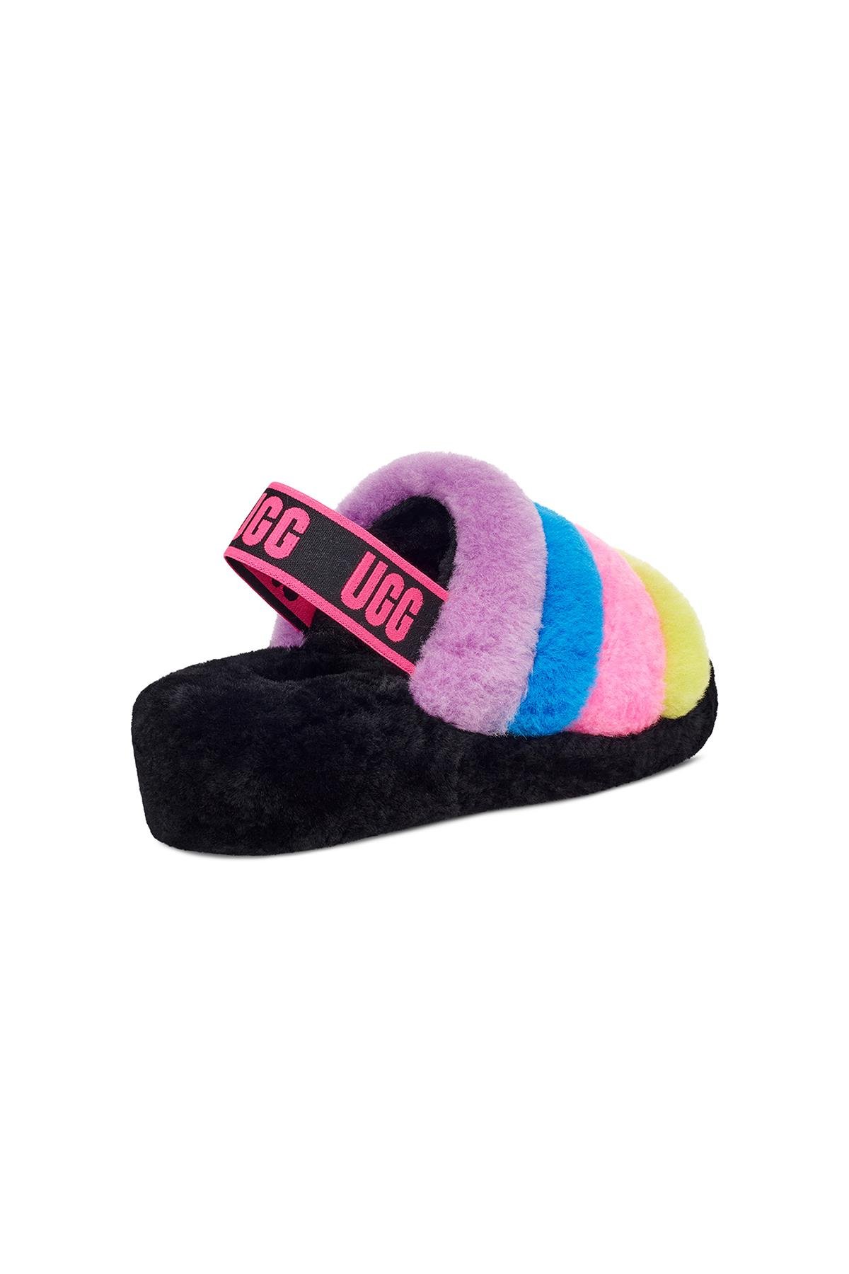 W FLUFF YEAH SLIDE BLACK / TAFFY PINK MULTI