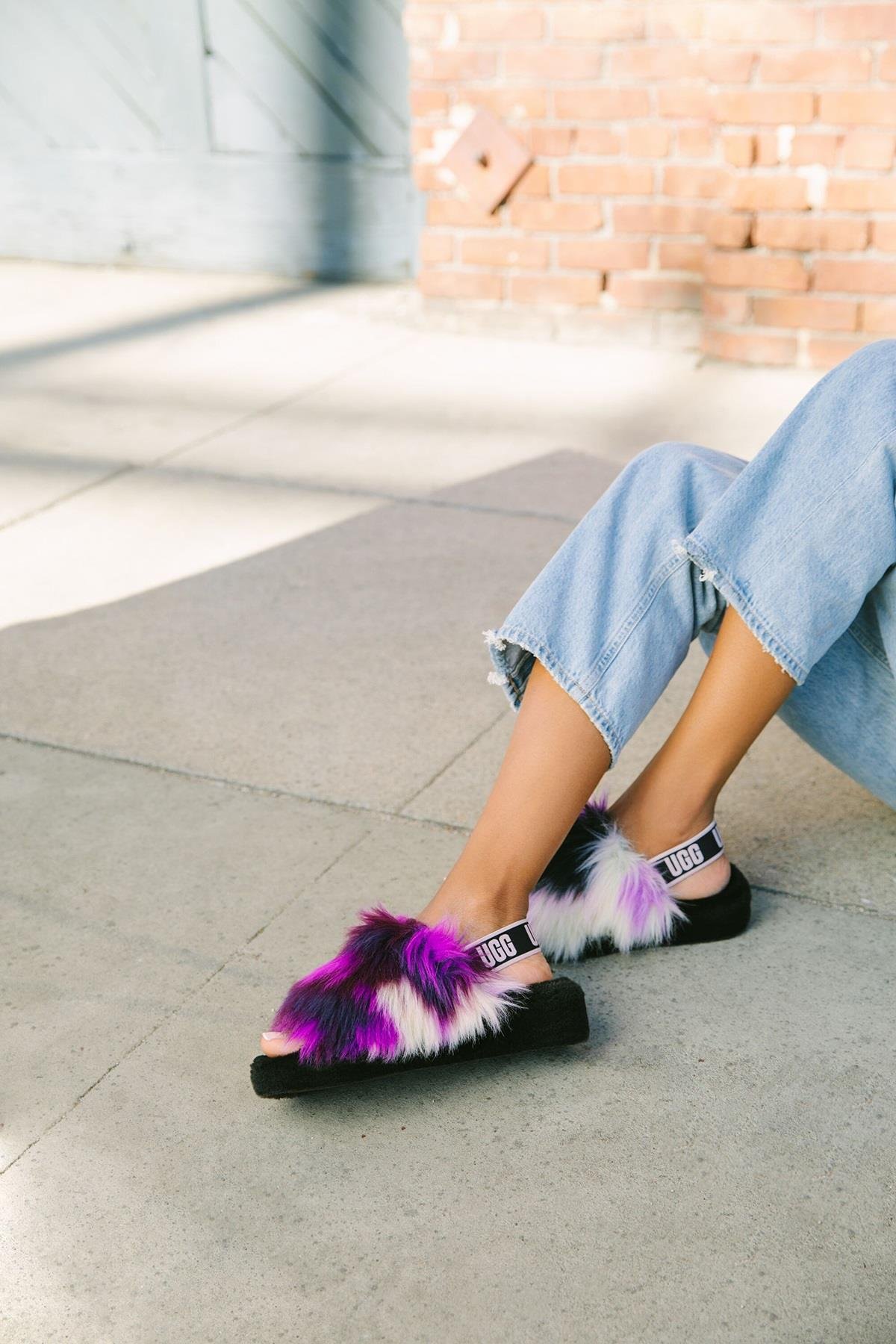 W FLUFF YEAH SLIDE TIE DYE MAGNOLIA (MANOLYA RENGI)