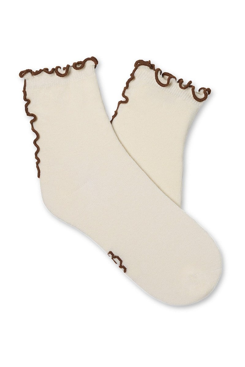 W KARSYN LETTUCE EDGE QUARTER II VANILLE / CHESTNUT