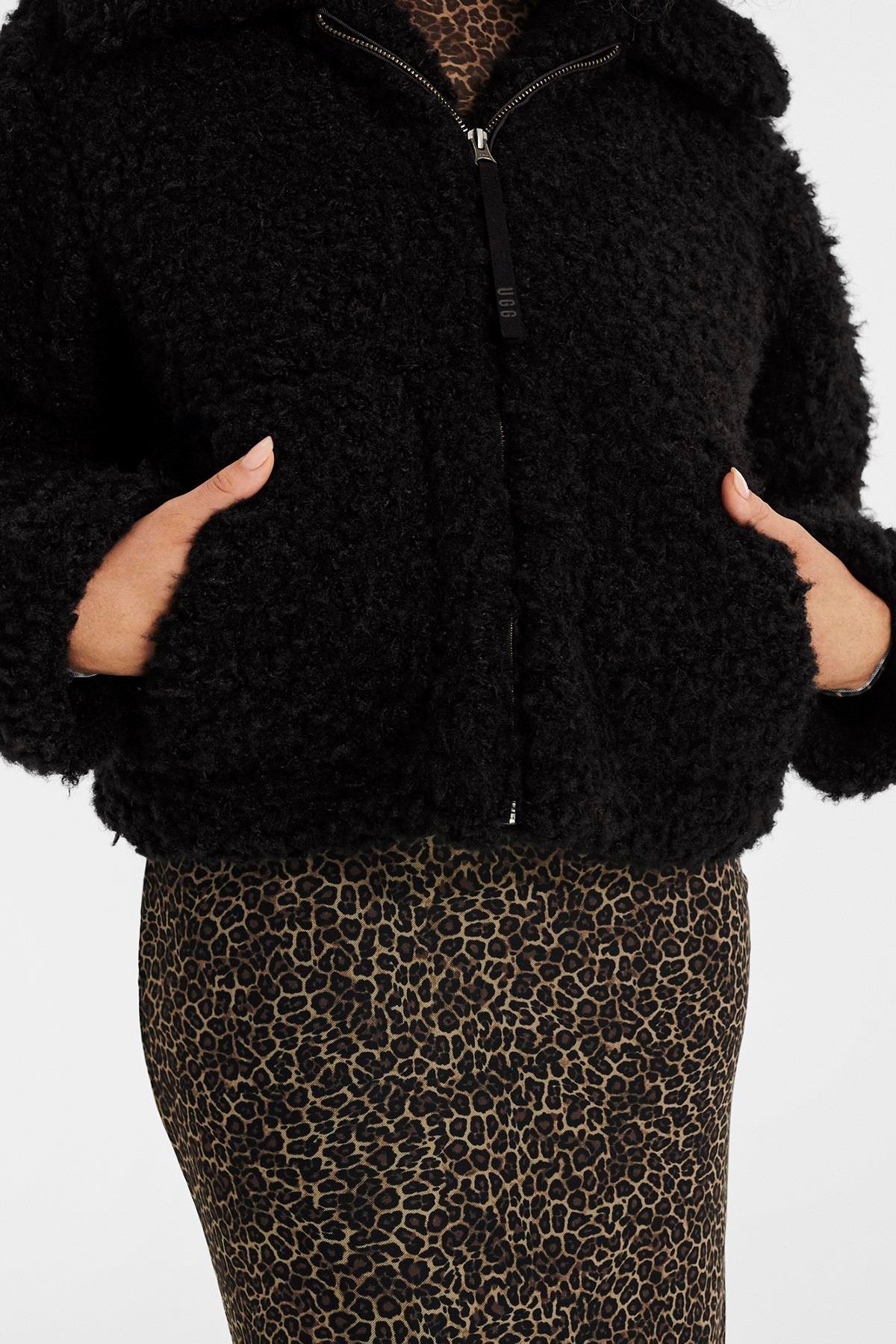 W MAEVE SHERPA JACKET BLACK (SIYAH)