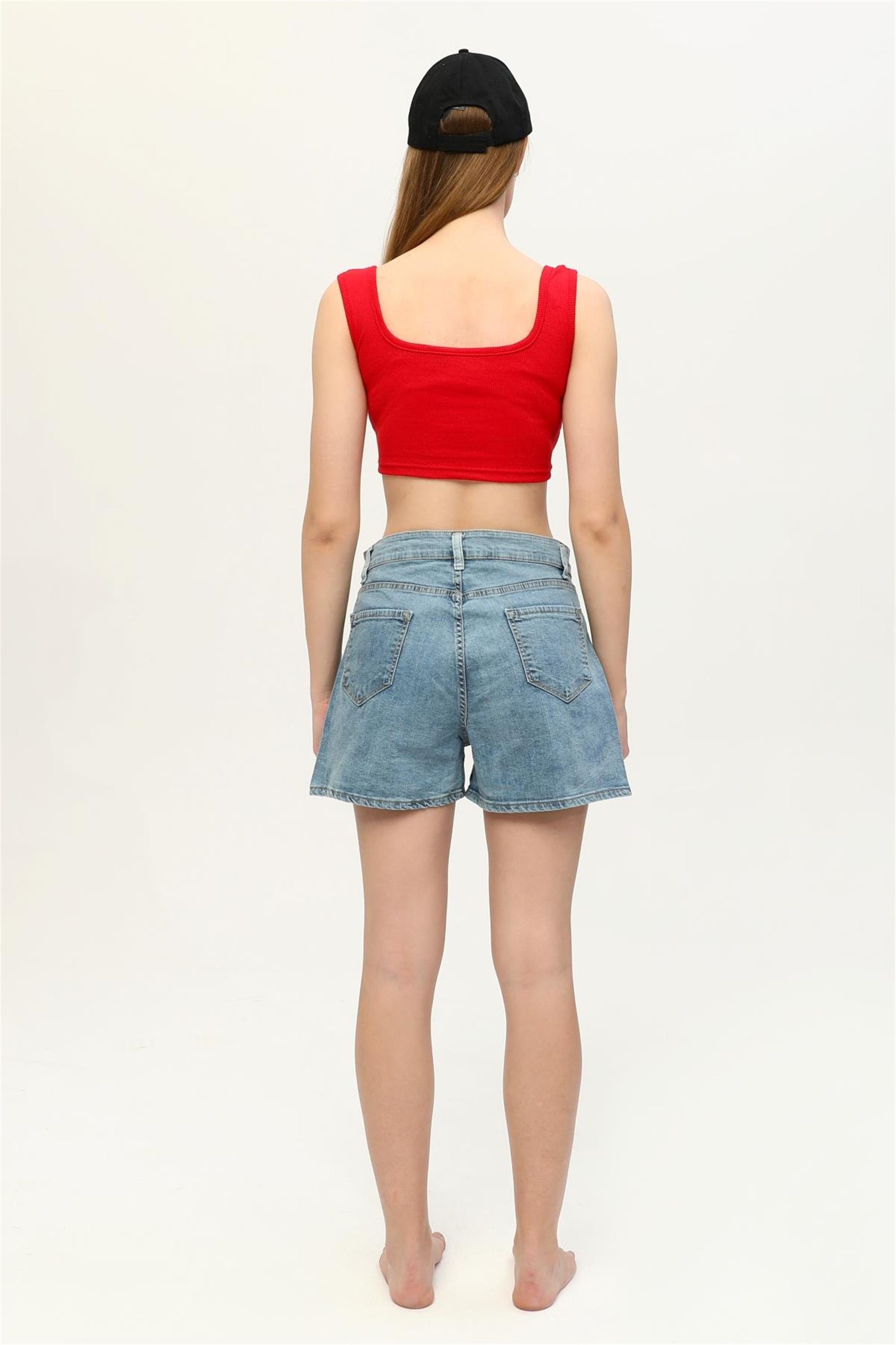 Kadın Kaşkorse Crop Büstiyer