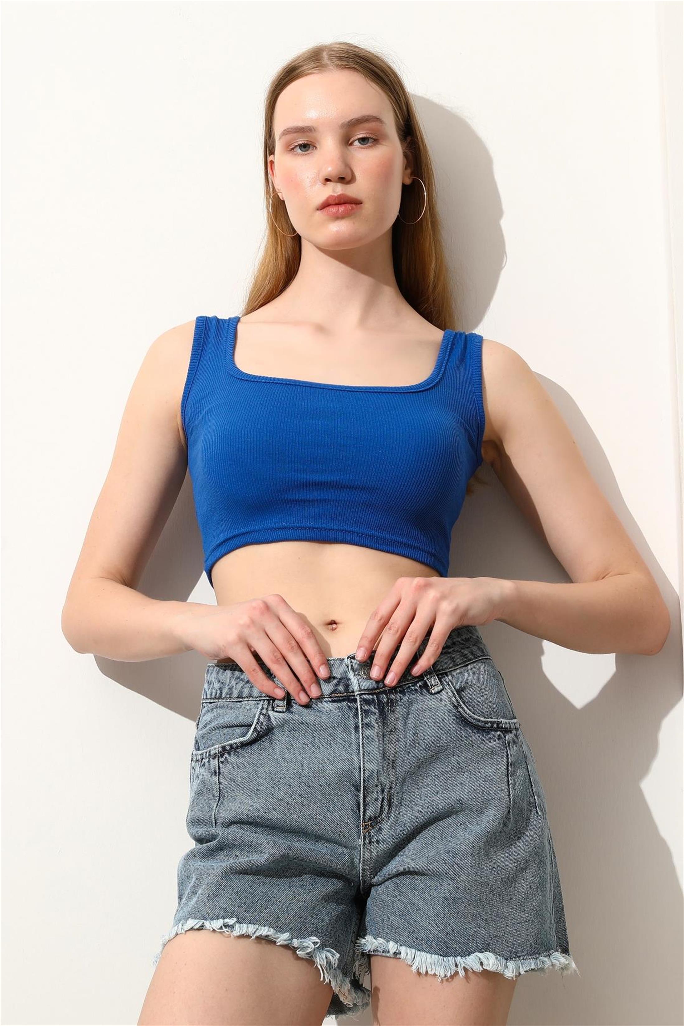 Kadın Kaşkorse Crop Büstiyer