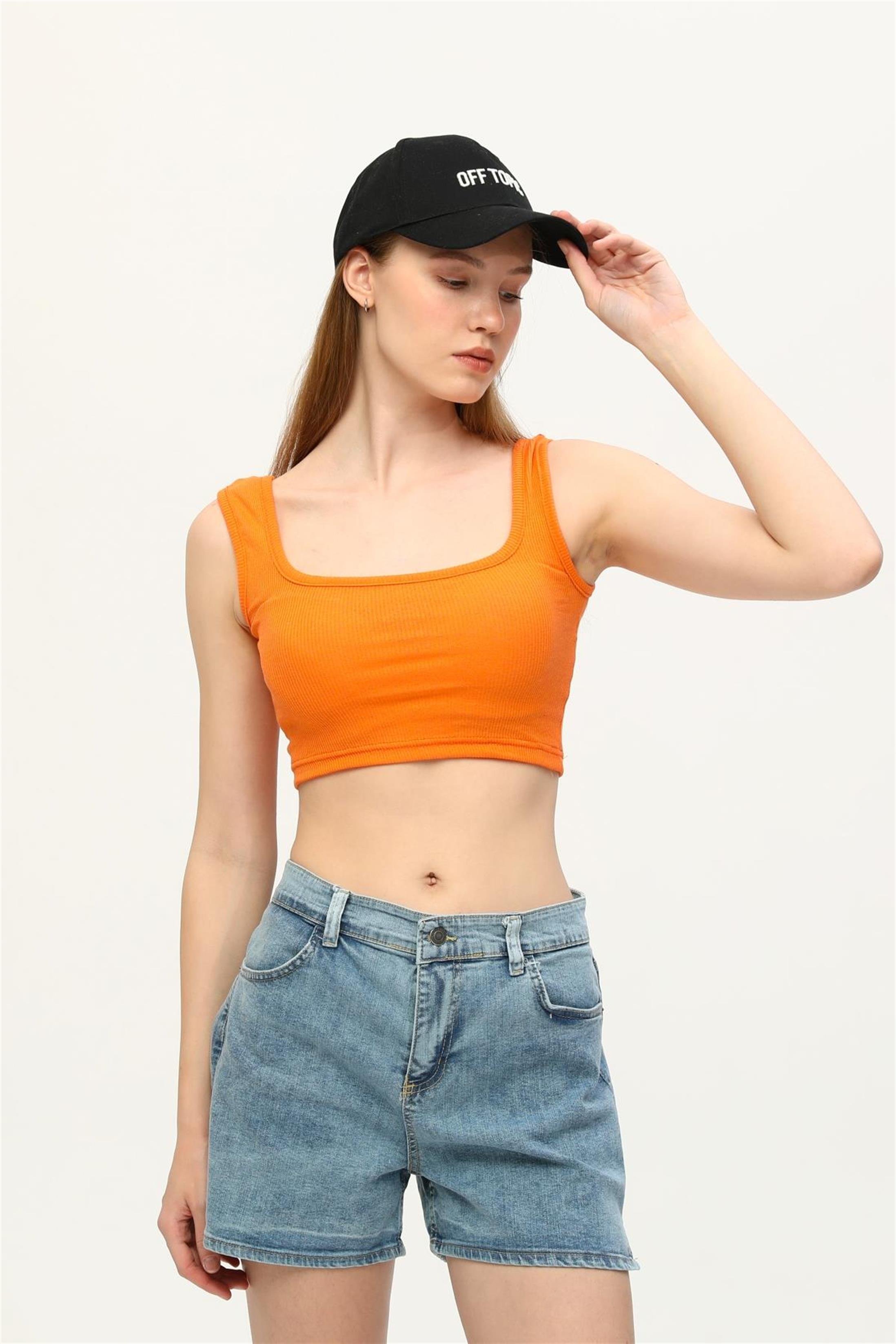 Kadın Kaşkorse Crop Büstiyer