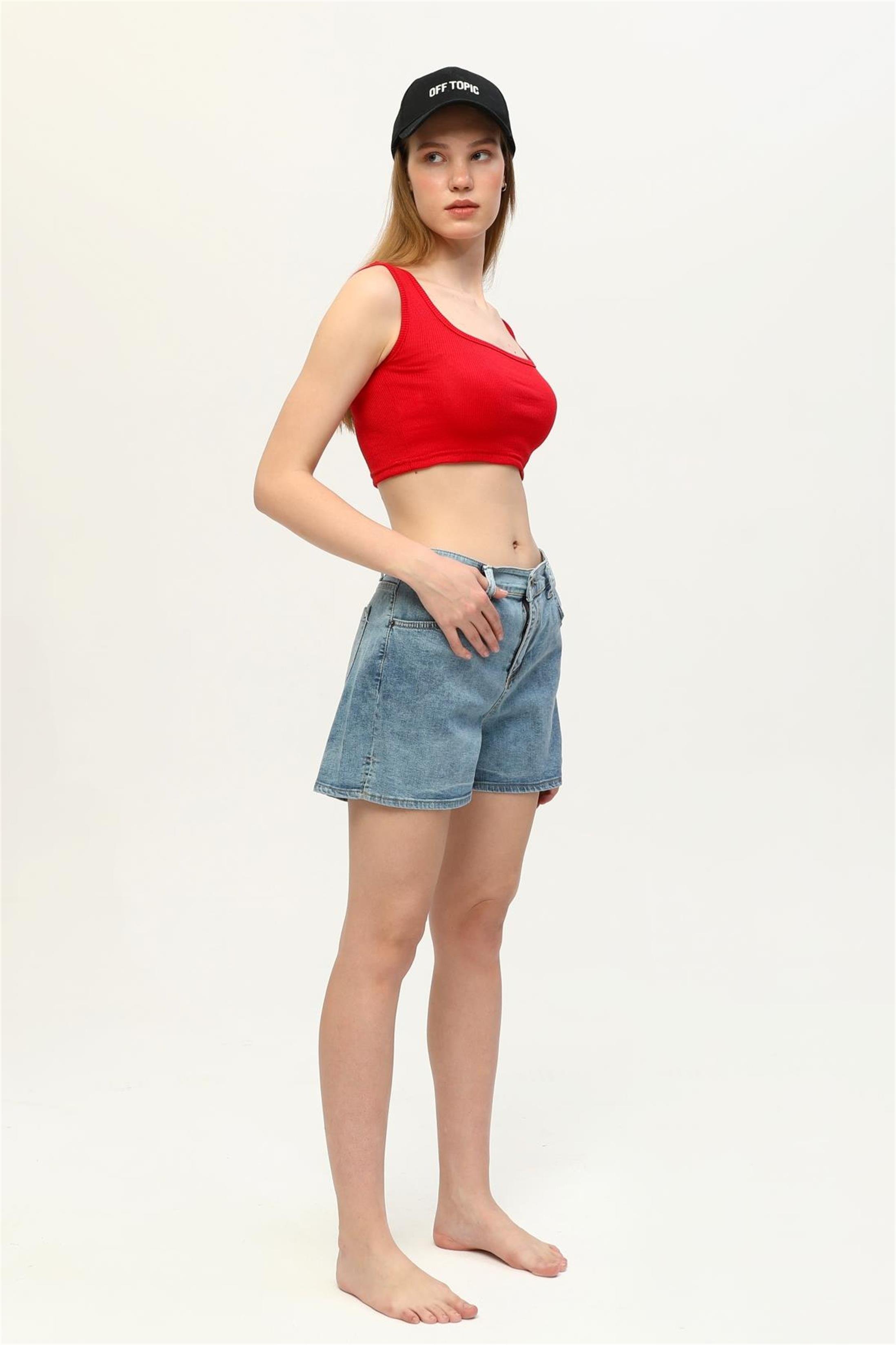 Kadın Kaşkorse Crop Büstiyer