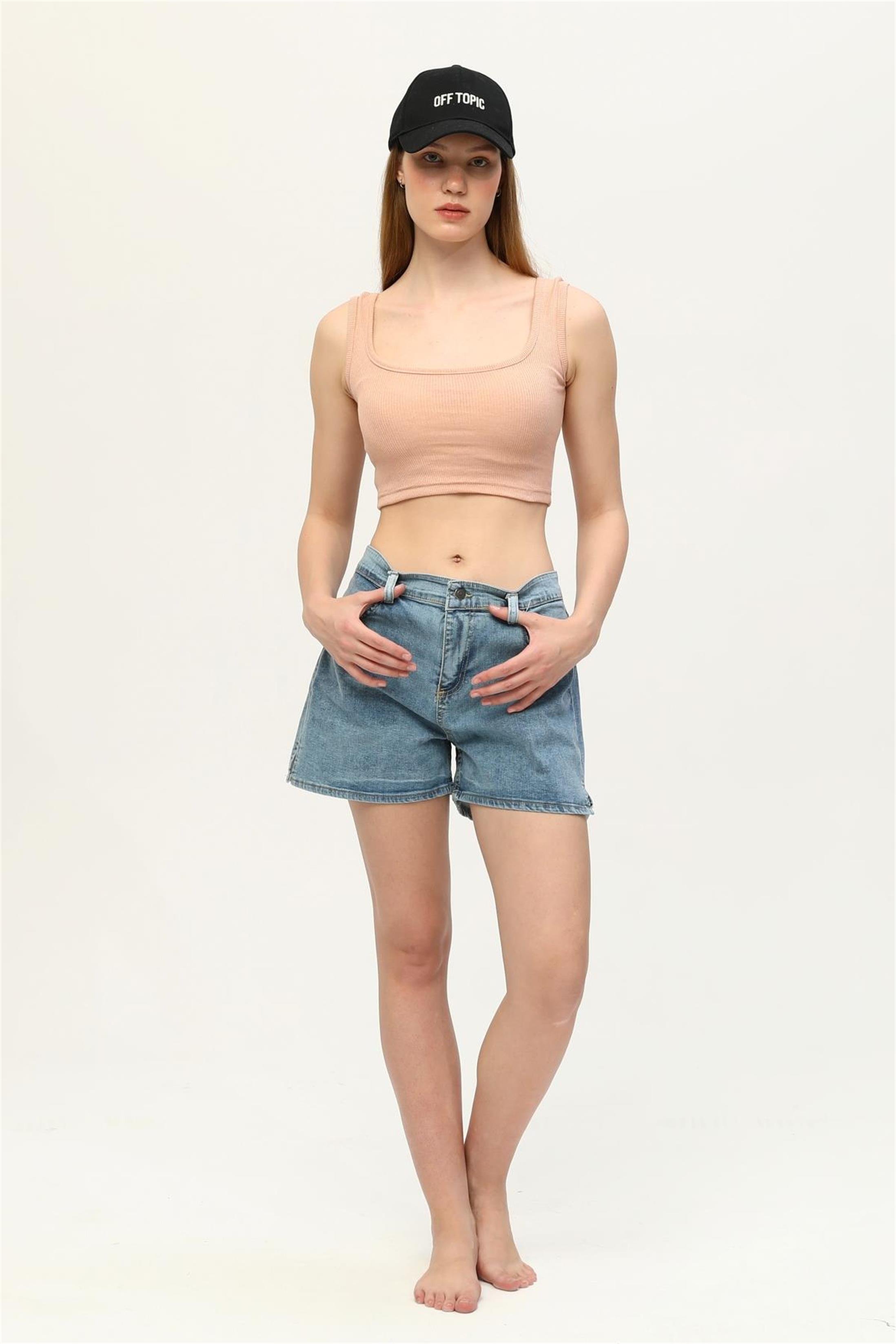 Kadın Kaşkorse Crop Büstiyer