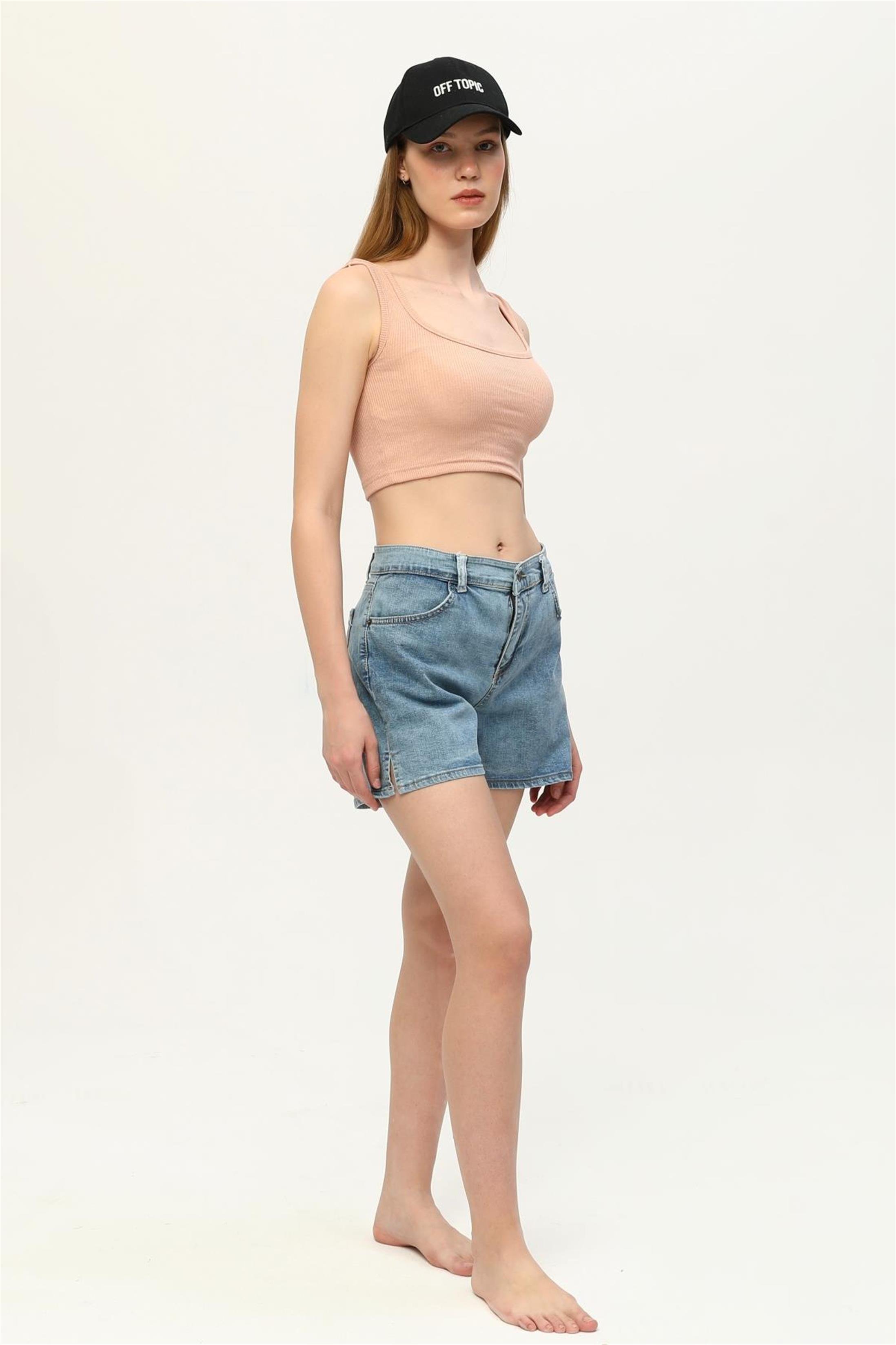 Kadın Kaşkorse Crop Büstiyer