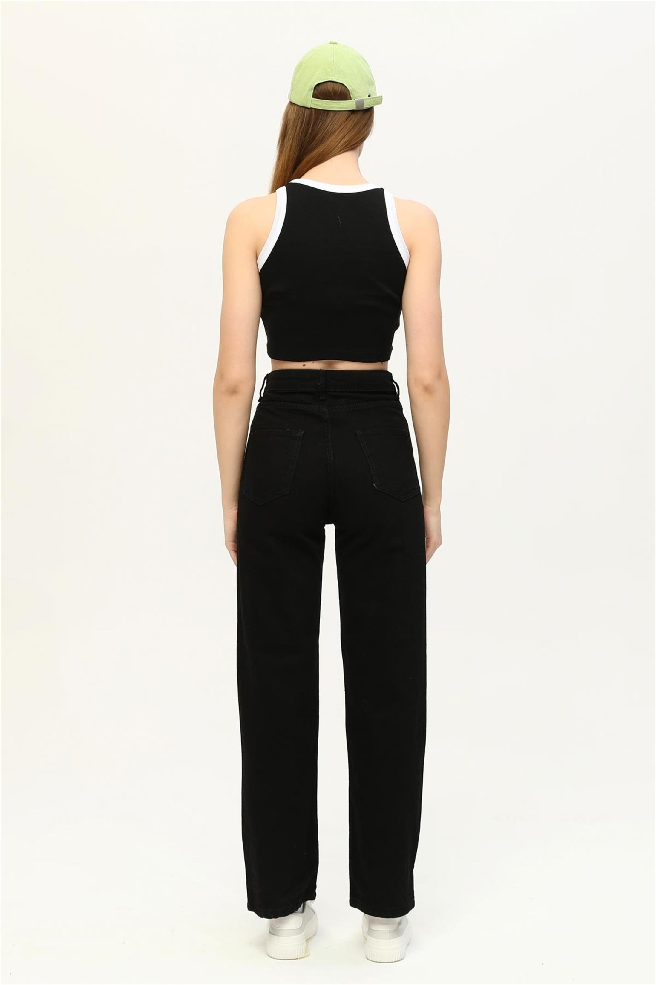 Kadın California Baskılı Crop Top Büstiyer
