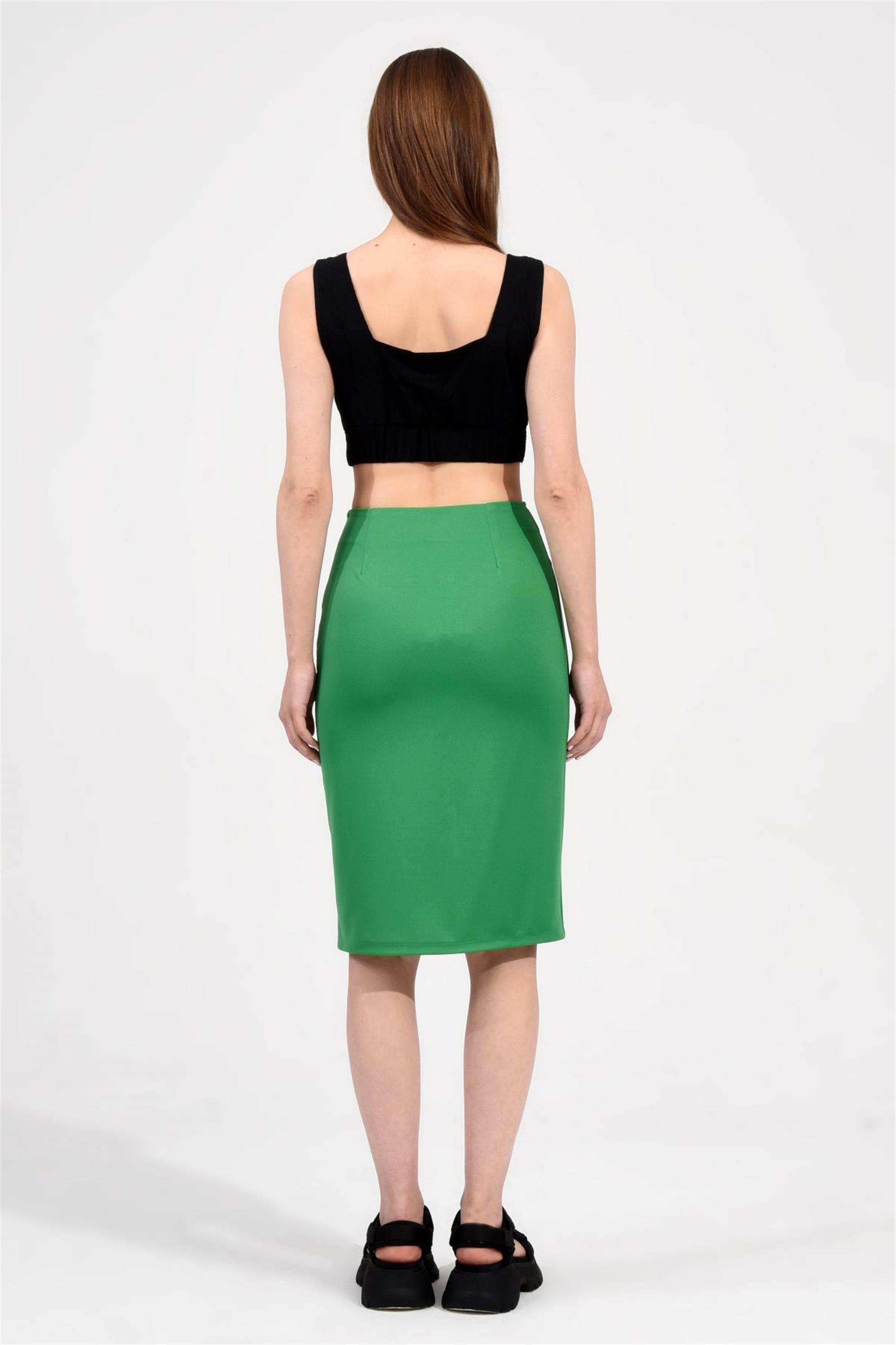 Kare Yaka Crop Bluz