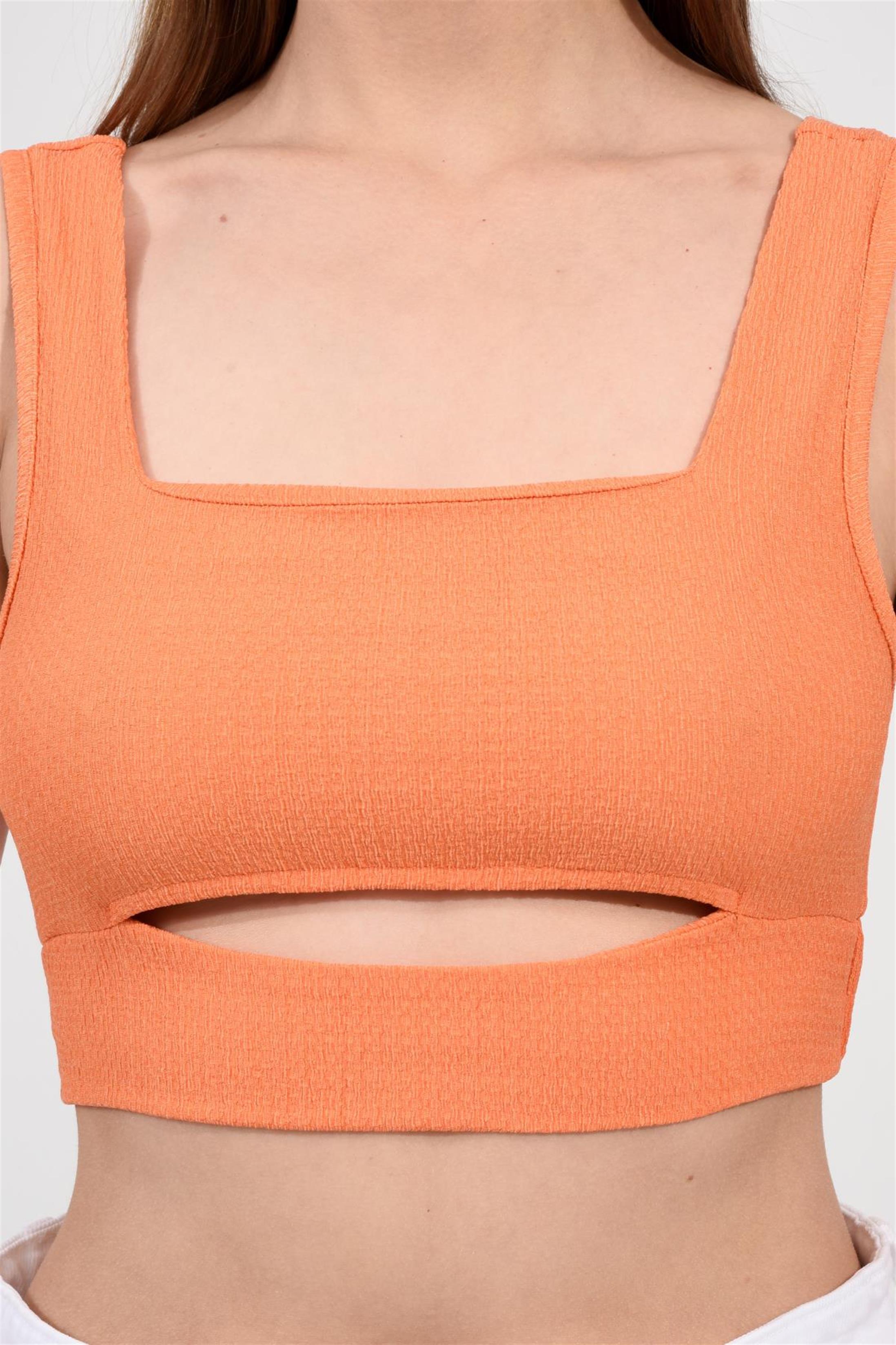 Kare Yaka Crop Bluz