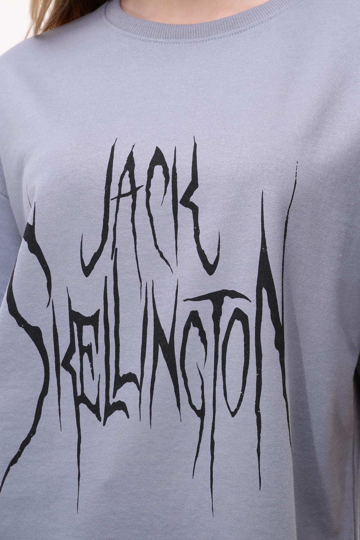 Kadın Jack Skeılıngton Baskılı Thsırt