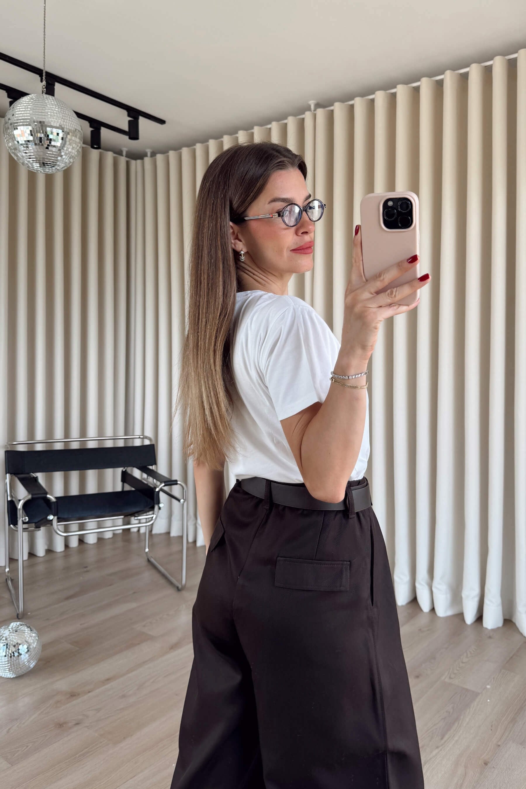 Acı Kahve Yüksek Bel Kemerli Bogy Pantolon