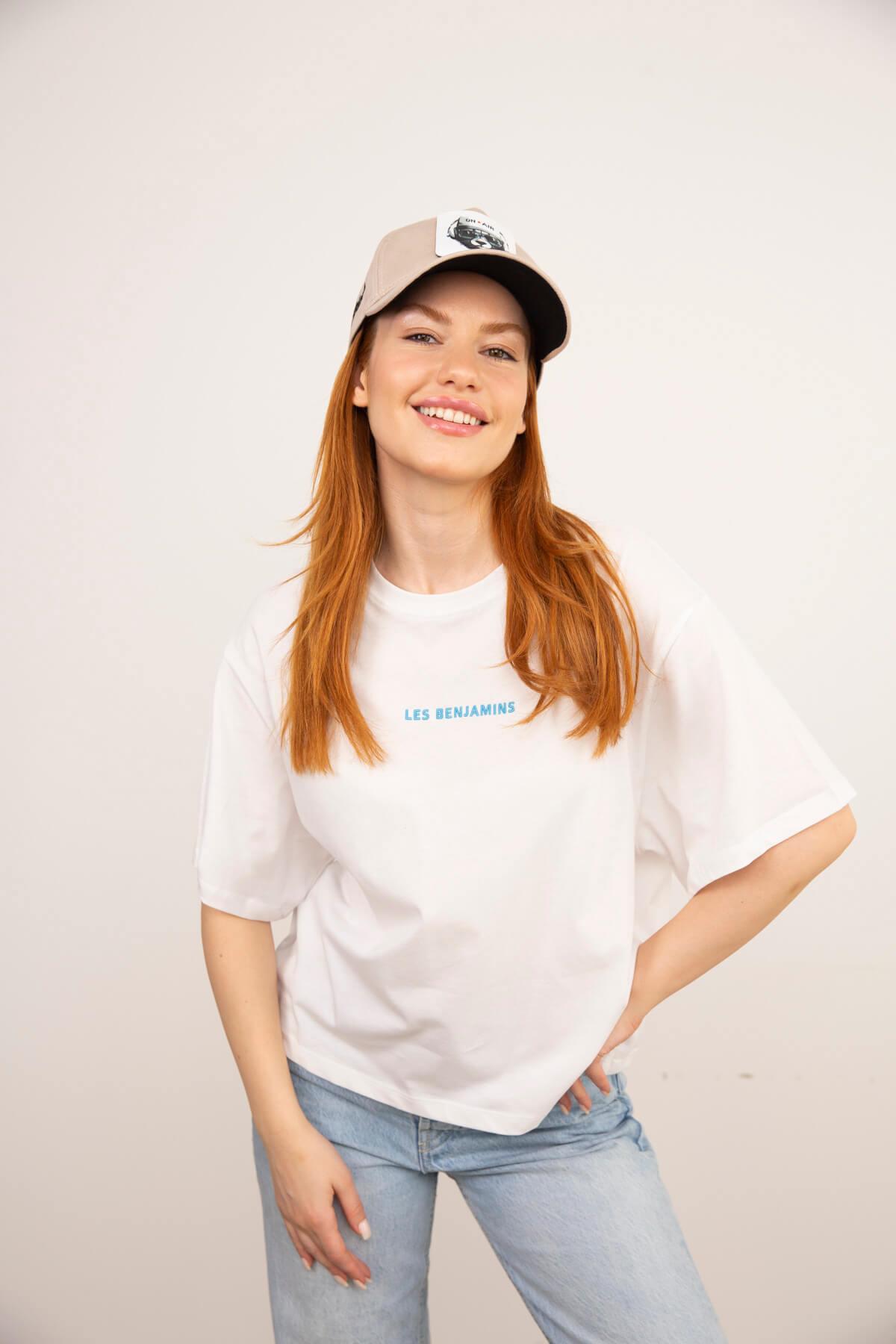 Beyaz Les Benjamins Baskılı T-Shirt
